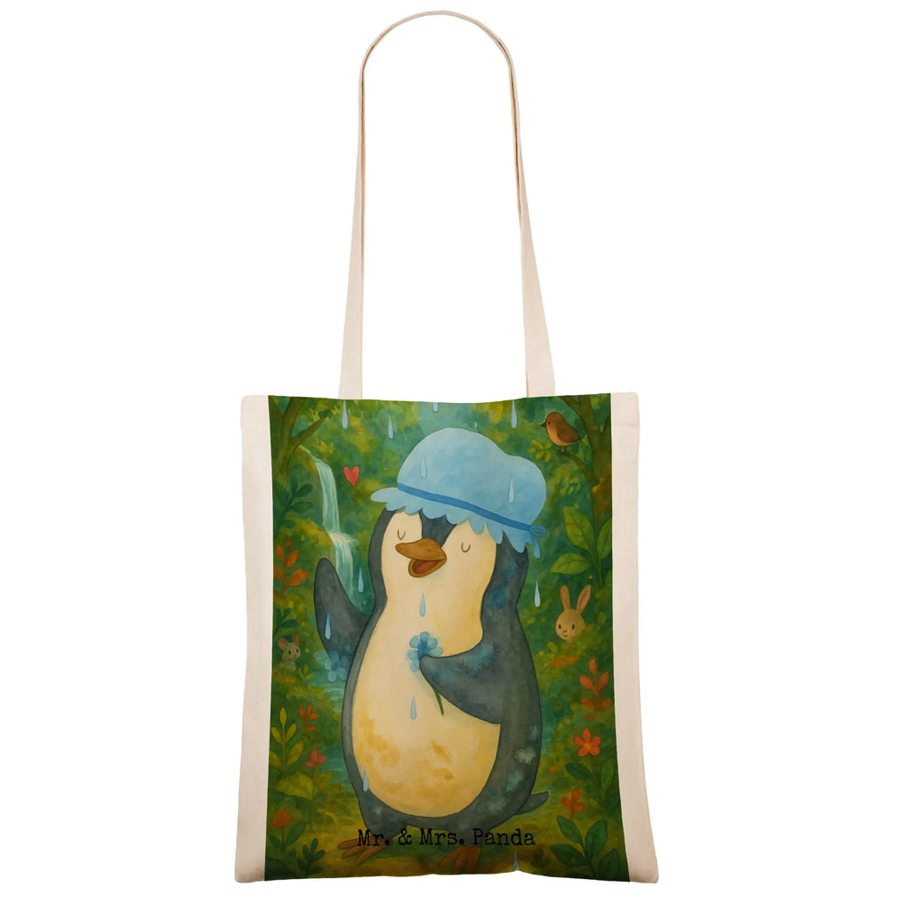 Tragetasche Pinguin Duschen Design Schultertasche, Tasche, Jutebeutel, Einkaufstüte, Beutel, Stofftasche, Badetasche, Umhängetasche, Shopper, Jutetasche, Beuteltasche, Tragetasche, Laptoptasche, Einkaufstasche, Stoffbeutel, Strandtasche, Pinguin, Neustart, duschen, glücklich sein, Neuanfang, Lebensmotto, Pinguine, Dusche, Motivation