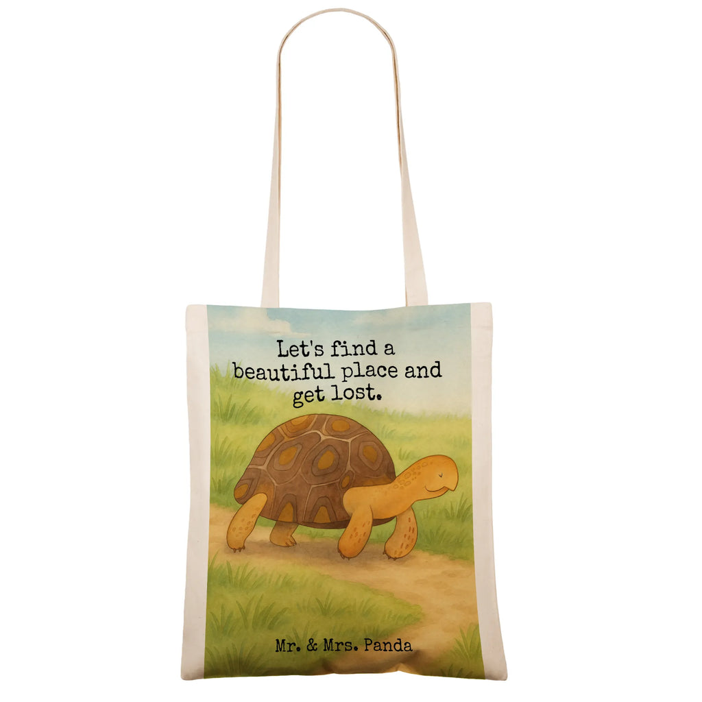 Tragetasche Schildkröte Marschieren Design Stoffbeutel, Schultertasche, Tasche, Strandtasche, Tragetasche, Umhängetasche, Beuteltasche, Einkaufstüte, Laptoptasche, Stofftasche, Shopper, Badetasche, Jutetasche, Jutebeutel, Einkaufstasche, Beutel, Meerestiere, Meer, Urlaub, Abenteuer, Schildkröte, Reiselust, get lost, Inspiration, Neustart, Motivation, Lieblingsmensch, Schildkröten