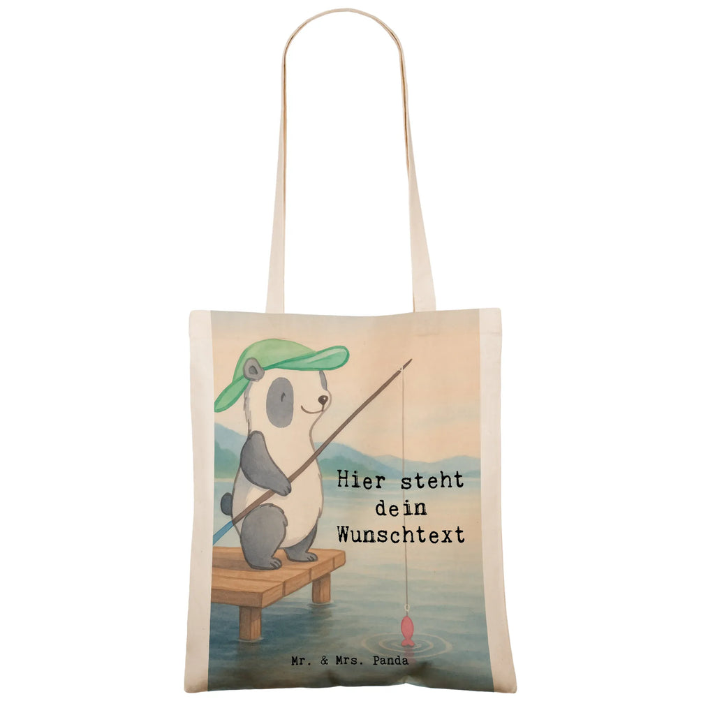 Personalisierte Tragetasche Panda Angeln Design Personalisierter Jutebeutel, Personalisierte Beuteltasche, Personalisierter Stoffbeutel, Tragetasche mit Namen, Personalisierte Tasche, Personalisierte Einkaufstasche, Einkaufstasche mit Namen, Stoffbeutel mit Namen, Personalisierte Jutetasche, Personalisierter Beutel, Personalisierte Kindergartentasche, Geschenk, Sport, Sportart, Hobby, Schenken, Danke, Dankeschön, Auszeichnung, Gewinn, Sportler, Angler, Angelsport, Angelverein, angeln gehen, angeln, Hobbyangler