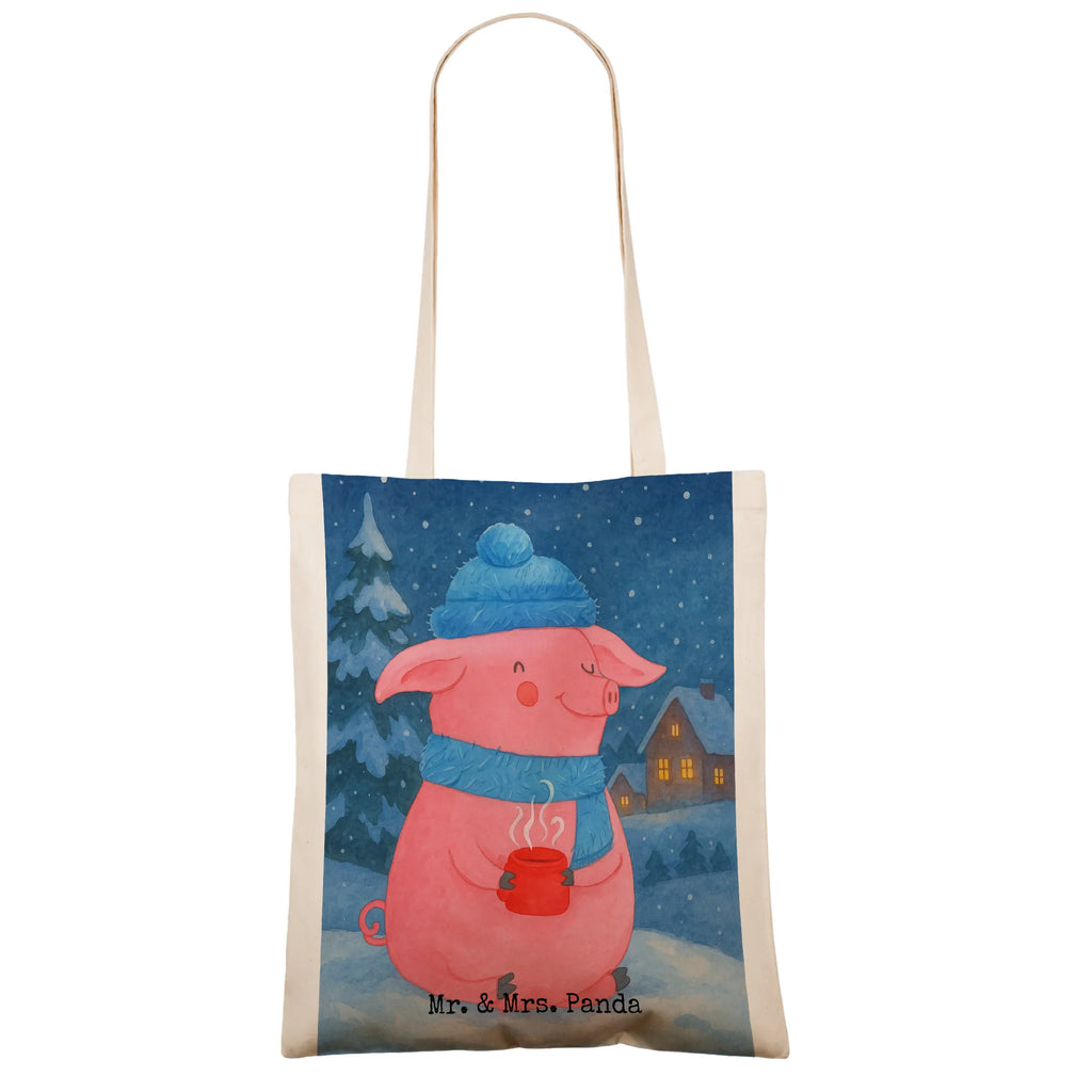Tragetasche Schwein Glühwein Design Beuteltasche, Stofftasche, Umhängetasche, Strandtasche, Jutetasche, Jutebeutel, Einkaufstasche, Stoffbeutel, Schultertasche, Laptoptasche, Einkaufstüte, Tasche, Tragetasche, Beutel, Badetasche, Shopper, Winter, Weihnachten, Weihnachtsdeko, Nikolaus, Advent, Heiligabend, Wintermotiv, Punsch, Glühschwein, Weihnachtsmarkt, Glühwein