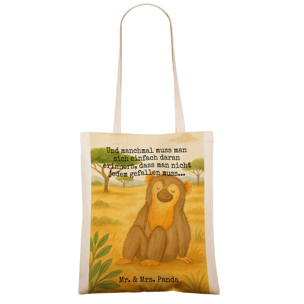 Tragetasche Affe Design Stoffbeutel, Beuteltasche, Schultertasche, Laptoptasche, Shopper, Tasche, Tragetasche, Stofftasche, Einkaufstasche, Umhängetasche, Jutebeutel, Strandtasche, Beutel, Einkaufstüte, Jutetasche, Badetasche, Afrika, Wildtiere, Motivation, Affen, Selbstachtung, Selbstliebe, Äffchen, Respekt, Affe, Selbstbewusstsein, Selfcare, Liebe