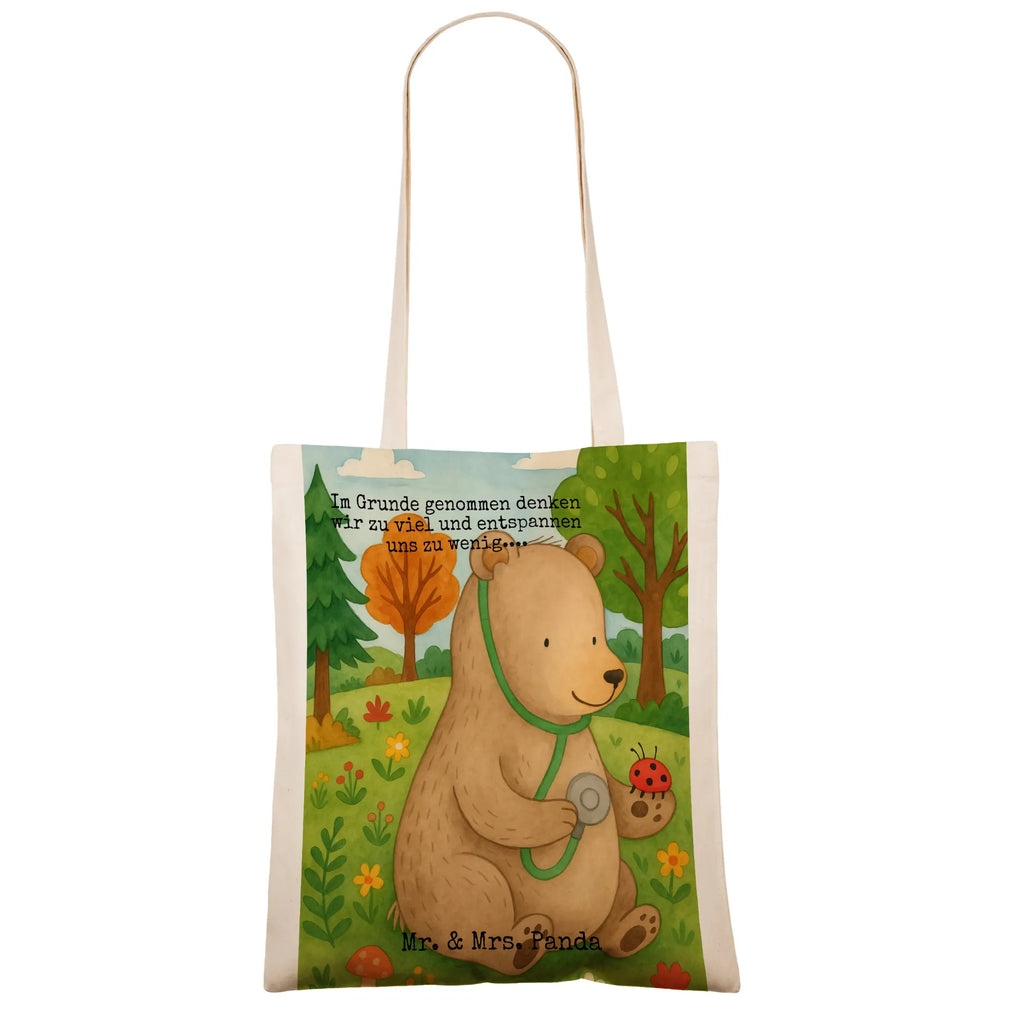 Tote bag bear Physician Design shopper, shopping bag, cloth bag, shoulder bag, Carrier bag, jute bag, cotton bag, bag, pouch, bear, teddy, teddy bear, cuddly toy, Professor, Doctor, Bear