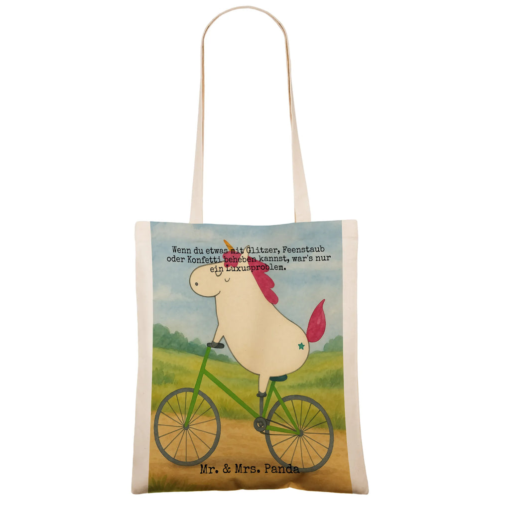 Tragetasche Einhorn Radfahrer Design Jutetasche, Beutel, Schultertasche, Stoffbeutel, Einkaufstüte, Shopper, Tragetasche, Tasche, Jutebeutel, Strandtasche, Beuteltasche, Stofftasche, Badetasche, Umhängetasche, Laptoptasche, Einkaufstasche, Einhorn, Einhörner, Einhorn Deko, Unicorn, Radfahrer, Radfahren, Feenstaub, Liebeskummer, Kummer, Luxusproblem, Bike, Konfetti, Rad