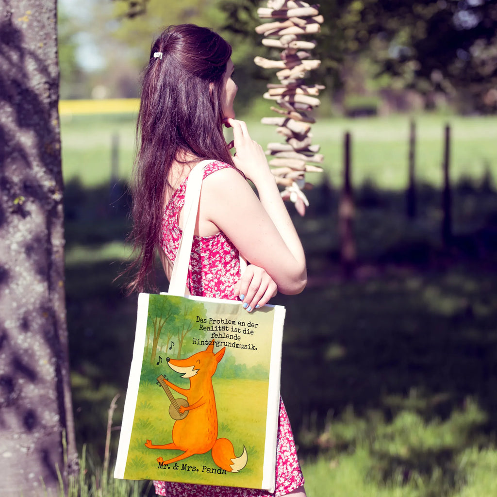 Tragetasche Fuchs Gitarre Design Shopper, Jutebeutel, Jutetasche, Tasche, Stoffbeutel, Laptoptasche, Strandtasche, Einkaufstüte, Stofftasche, Beutel, Badetasche, Einkaufstasche, Umhängetasche, Schultertasche, Beuteltasche, Tragetasche, Fuchs, Sänger, Gitarre, Geschenk Musiker, Füchse, Musik Spruch, Musikerin, Sängerin