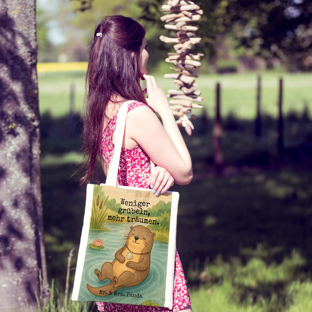 Tragetasche Otter Muschel Design Jutetasche, Einkaufstüte, Laptoptasche, Beuteltasche, Tasche, Einkaufstasche, Stoffbeutel, Umhängetasche, Jutebeutel, Badetasche, Strandtasche, Tragetasche, Stofftasche, Beutel, Shopper, Schultertasche, Otter, Fischotter, Seeotter, Motivation, Otterliebe, Büro, Tagträumen, grübeln, träumen