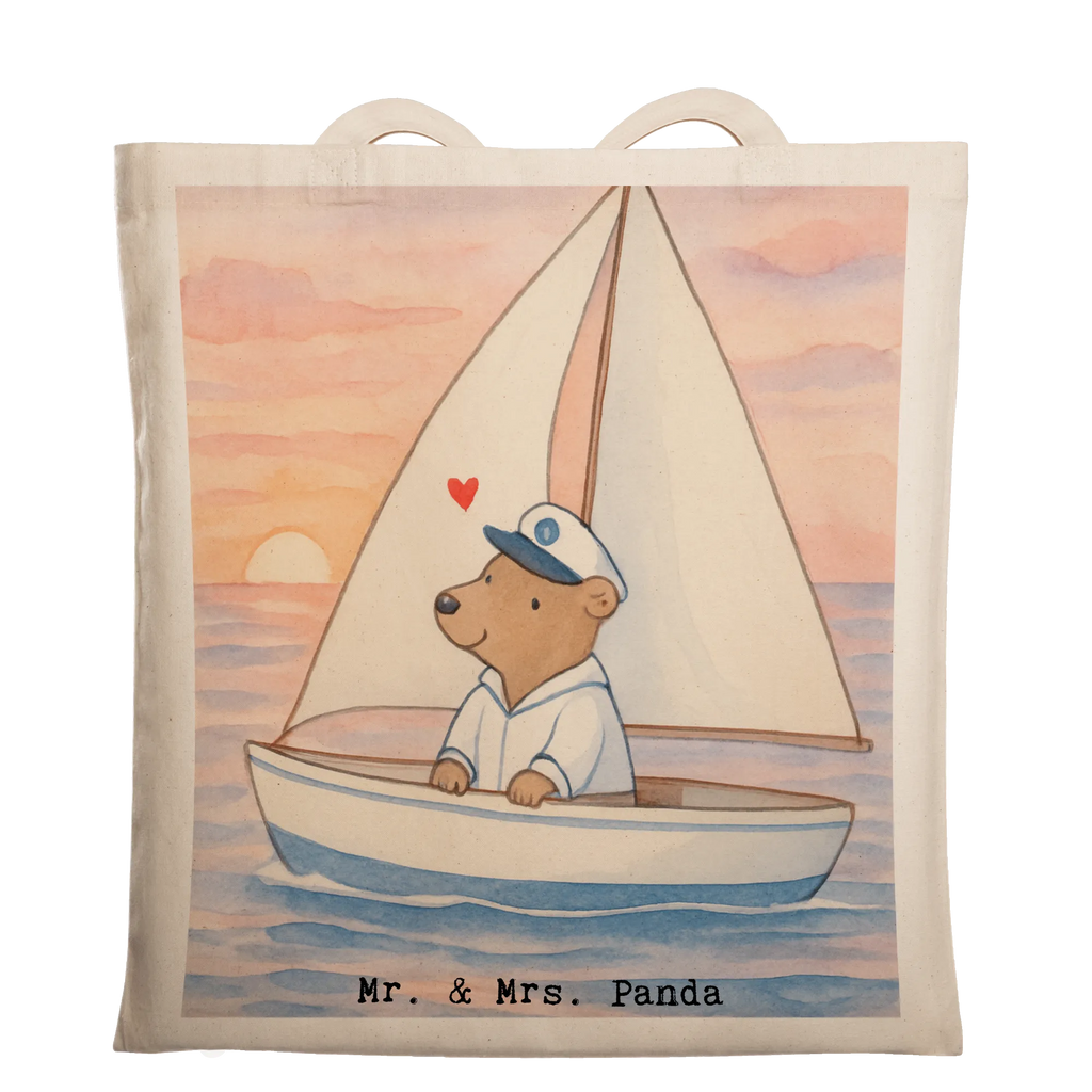 Torba niedźwiedź Żeglowanie Design Einkaufstüte, Beuteltasche, Shopper, Strandtasche, Umhängetasche, Schultertasche, Einkaufstasche, Stofftasche, Laptoptasche, Stoffbeutel, Beutel, Jutetasche, Jutebeutel, Tragetasche, Badetasche, Tasche, Geschenk, Sport, Sportart, Hobby, Schenken, Danke, Dankeschön, Auszeichnung, Gewinn, Sportler, Yachtclub, segeln, Segelboot, Segelschule, Segeltörn