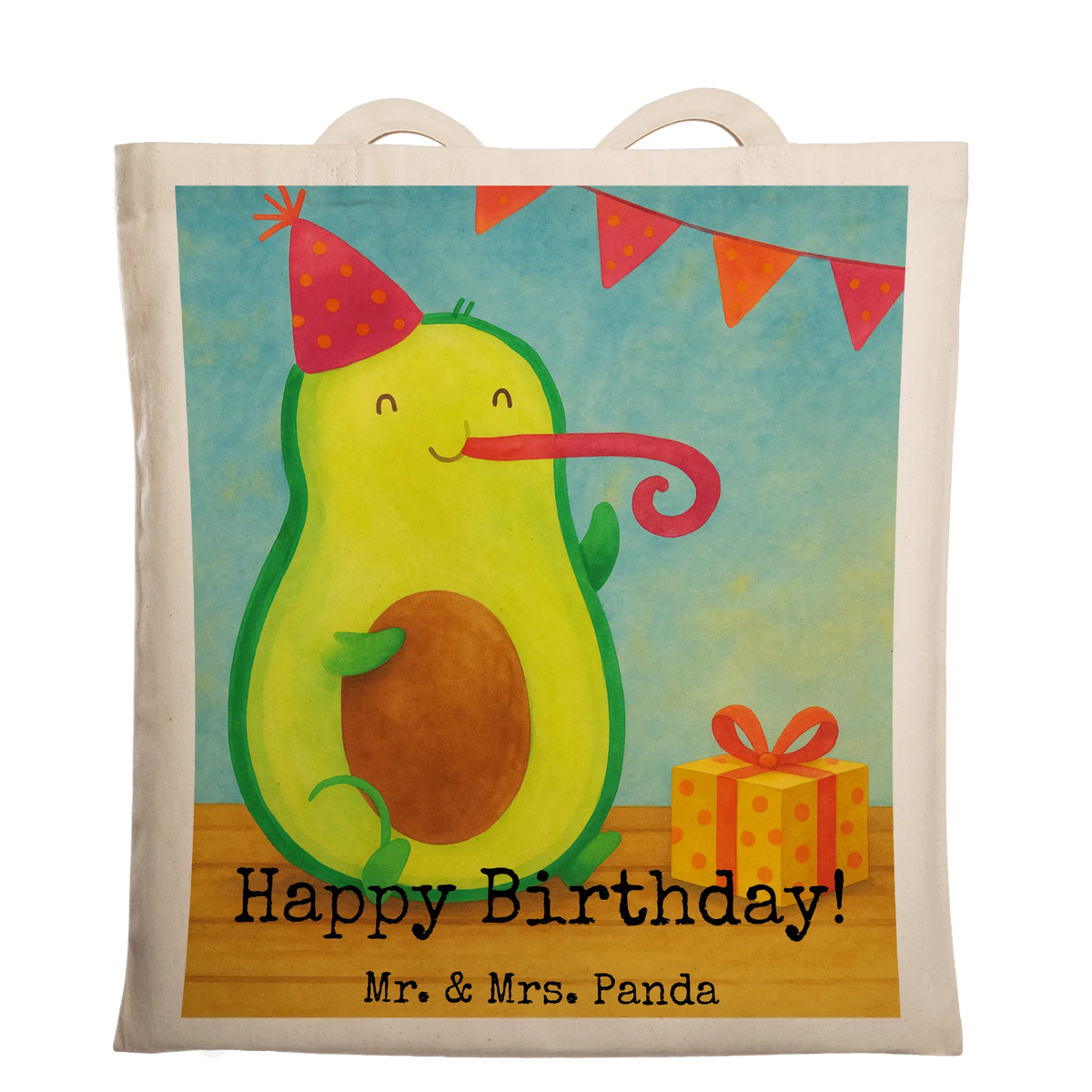 Tragetasche Avocado Geburtstag Design