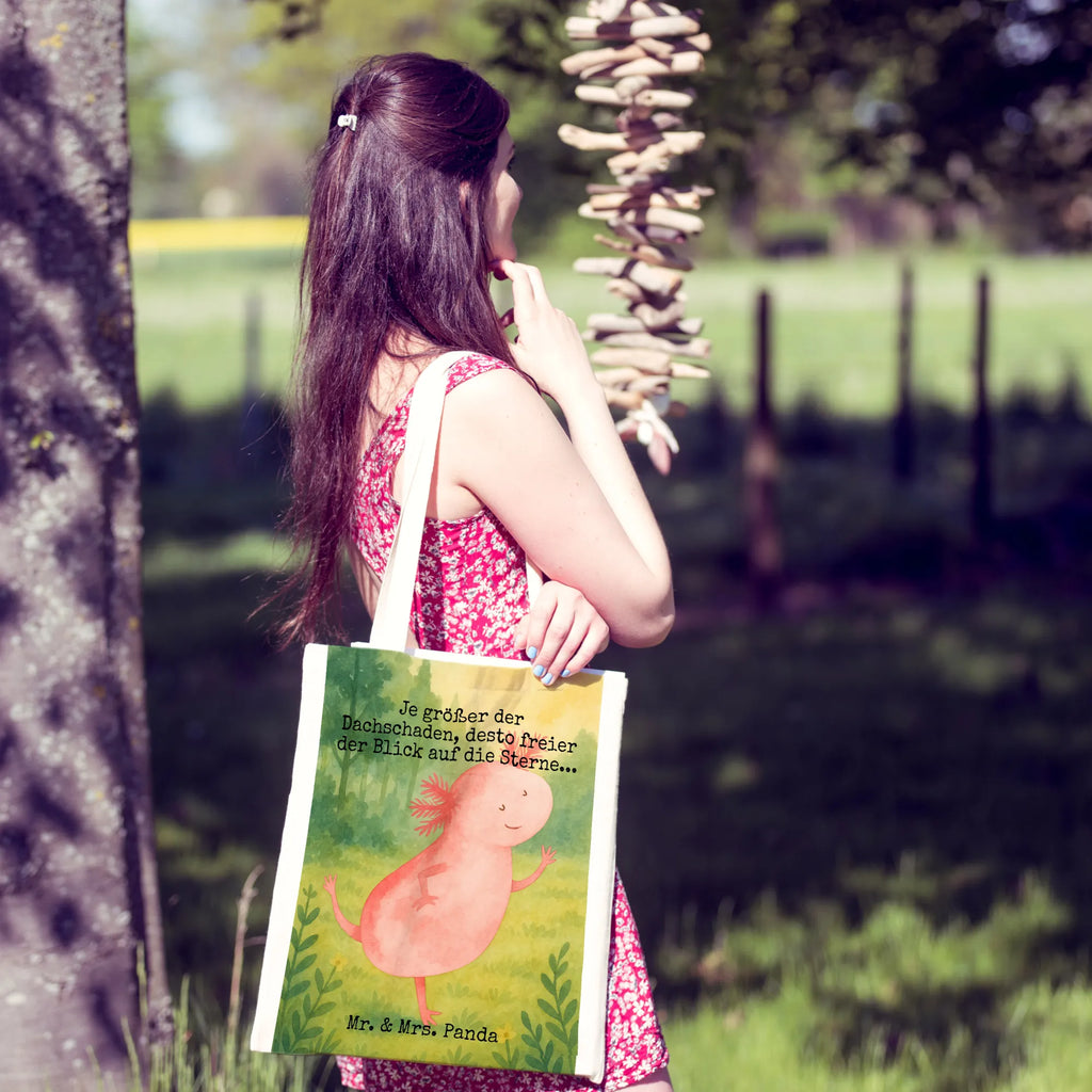 Tragetasche Axolotl Tanzen Design Tragetasche, Umhängetasche, Badetasche, Einkaufstüte, Jutetasche, Einkaufstasche, Schultertasche, Beutel, Laptoptasche, Stoffbeutel, Jutebeutel, Shopper, Stofftasche, Tasche, Beuteltasche, Strandtasche, Axolotl, Molch, Sterne, Freundin, Schwanzlurch, Lurche, Axolot, verrückt, beste Freundin, Lurch, Dachschaden