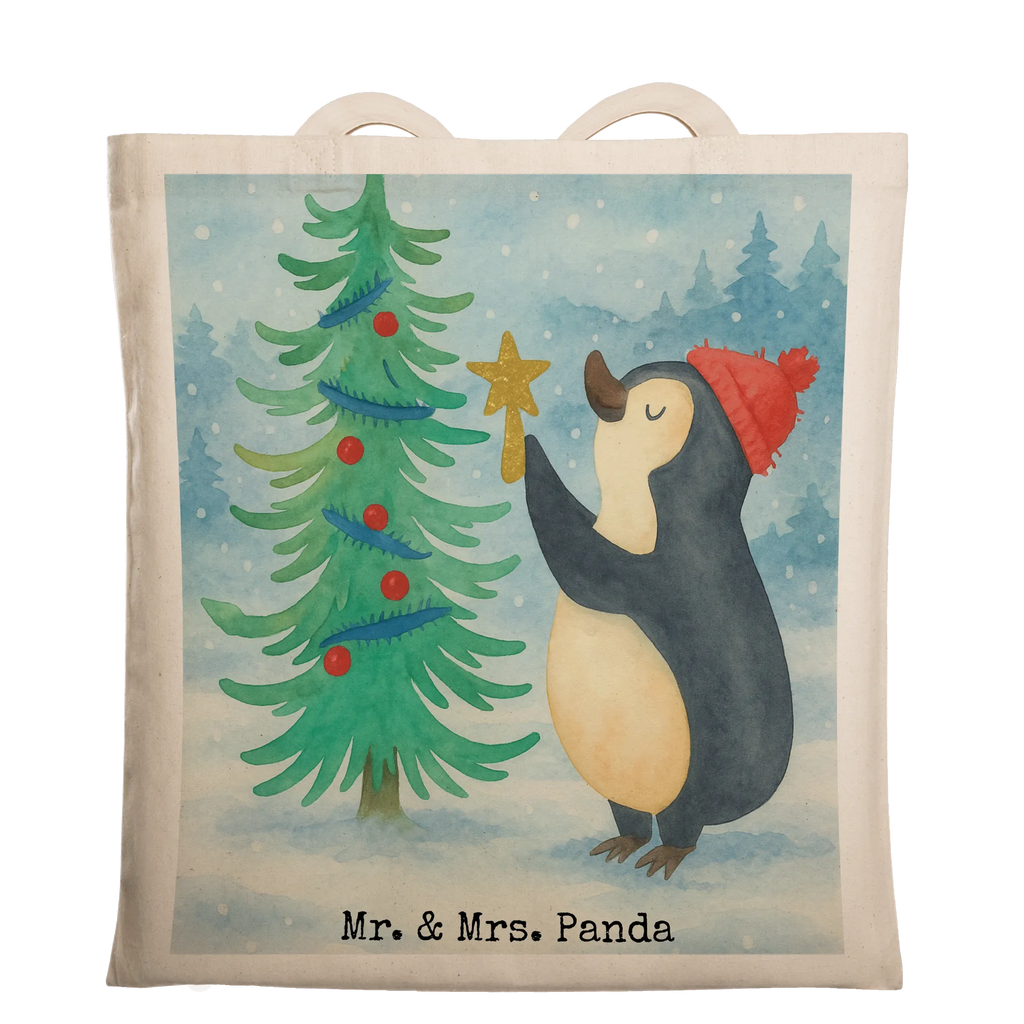 Tragetasche Pinguin Weihnachtsbaum Design Schultertasche, Laptoptasche, Stoffbeutel, Jutebeutel, Beutel, Stofftasche, Tasche, Shopper, Badetasche, Tragetasche, Einkaufstasche, Jutetasche, Einkaufstüte, Beuteltasche, Umhängetasche, Strandtasche, Winter, Weihnachten, Weihnachtsdeko, Nikolaus, Advent, Heiligabend, Wintermotiv, Pinguin