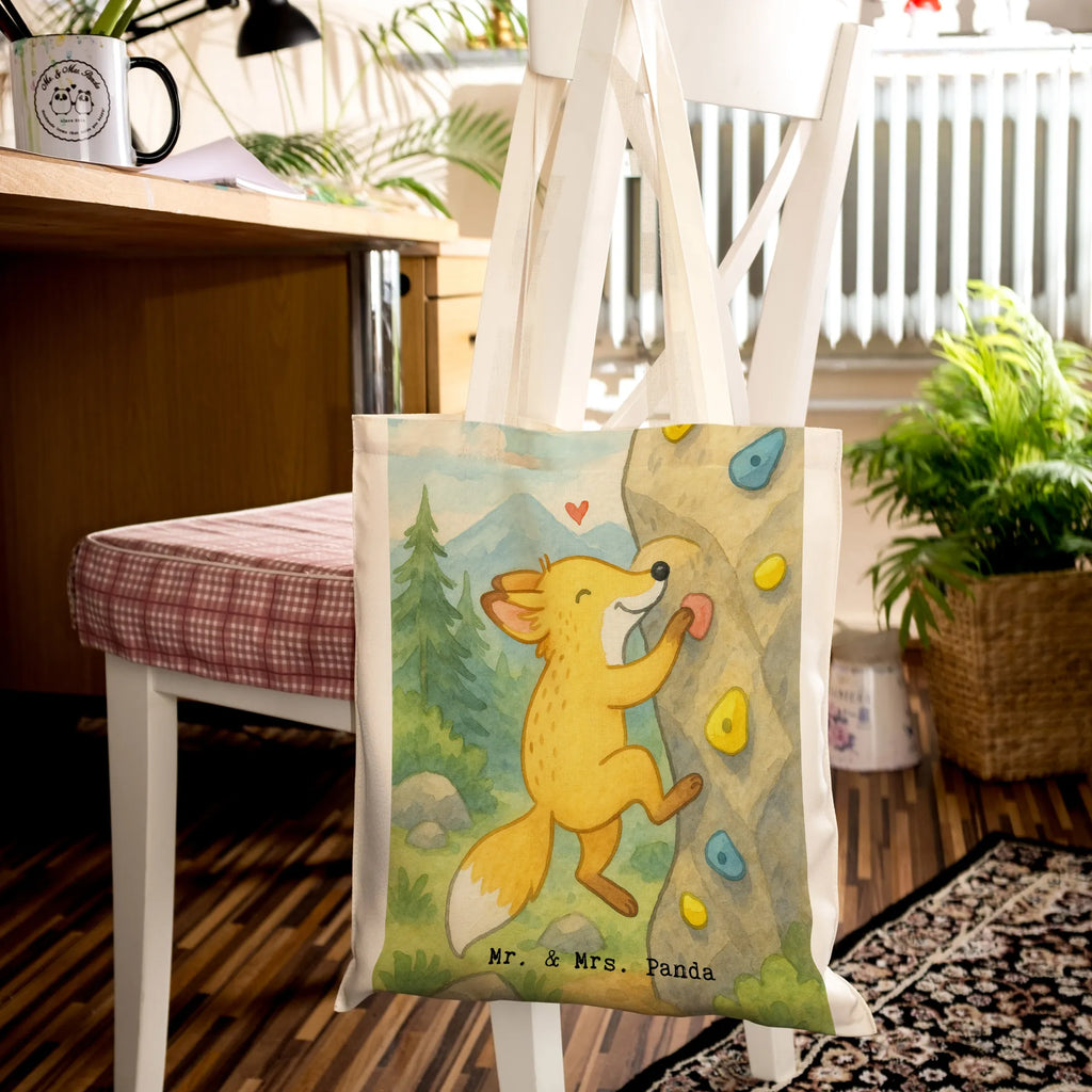 Tragetasche Fuchs Bouldern Design Schultertasche, Shopper, Laptoptasche, Beuteltasche, Badetasche, Einkaufstüte, Jutebeutel, Umhängetasche, Tragetasche, Stoffbeutel, Beutel, Einkaufstasche, Stofftasche, Strandtasche, Tasche, Jutetasche, Geschenk, Sport, Sportart, Hobby, Schenken, Danke, Dankeschön, Auszeichnung, Gewinn, Sportler, bouldern, Kletterhalle, Klettern, Boulderhalle