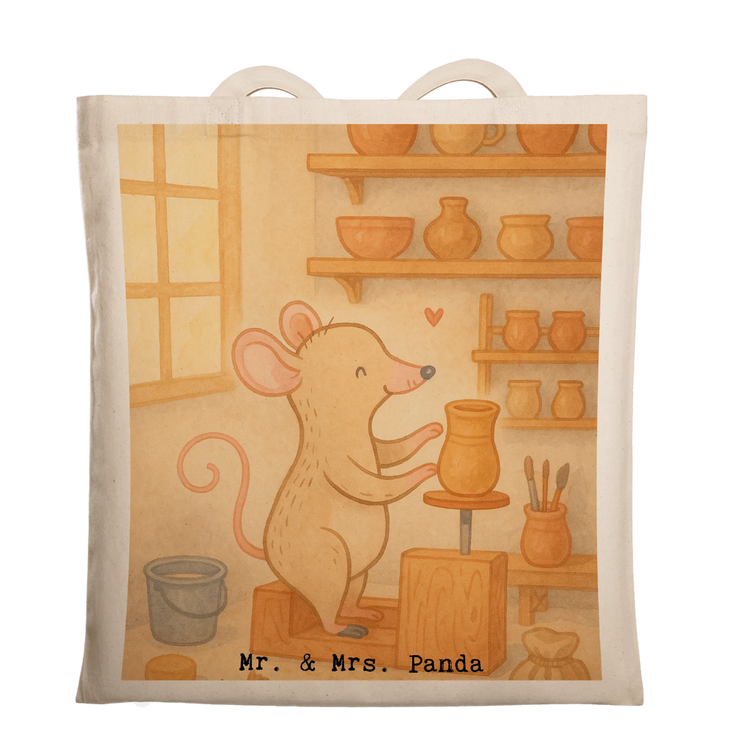 Tragetasche Maus Töpfern Design Jutetasche, Shopper, Tragetasche, Stofftasche, Einkaufstüte, Einkaufstasche, Schultertasche, Beutel, Jutebeutel, Tasche, Strandtasche, Badetasche, Laptoptasche, Stoffbeutel, Beuteltasche, Umhängetasche, Geschenk, Sport, Sportart, Hobby, Schenken, Danke, Dankeschön, Auszeichnung, Gewinn, Sportler, Töpferkurs, Töpfern, Töpferei
