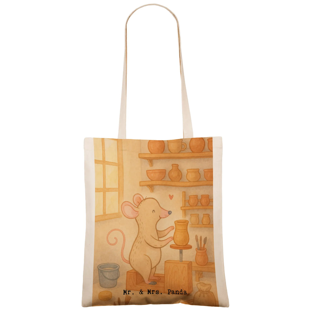 Tragetasche Maus Töpfern Design Jutetasche, Shopper, Tragetasche, Stofftasche, Einkaufstüte, Einkaufstasche, Schultertasche, Beutel, Jutebeutel, Tasche, Strandtasche, Badetasche, Laptoptasche, Stoffbeutel, Beuteltasche, Umhängetasche, Geschenk, Sport, Sportart, Hobby, Schenken, Danke, Dankeschön, Auszeichnung, Gewinn, Sportler, Töpferkurs, Töpfern, Töpferei