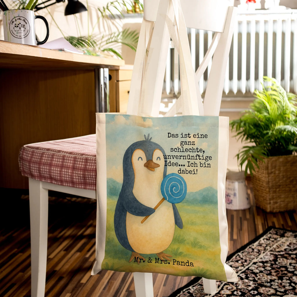 Tragetasche Pinguin Lolli Design Beuteltasche, Einkaufstüte, Badetasche, Laptoptasche, Schultertasche, Jutetasche, Einkaufstasche, Beutel, Strandtasche, Stofftasche, Jutebeutel, Umhängetasche, Stoffbeutel, Tasche, Tragetasche, Shopper, Pinguin, Spruch, Ganove, Rabauke, Pinguine, Süßigkeiten, Gauner, Lolli, Rebell, Blödsinn