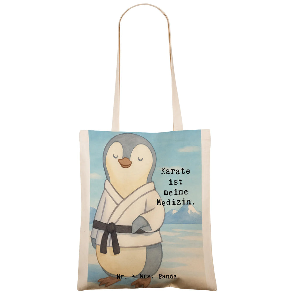 Tragetasche Pinguin Karate Design Stoffbeutel, Tragetasche, Schultertasche, Laptoptasche, Einkaufstüte, Beutel, Badetasche, Jutebeutel, Strandtasche, Einkaufstasche, Beuteltasche, Shopper, Jutetasche, Stofftasche, Tasche, Umhängetasche, Geschenk, Sport, Sportart, Hobby, Schenken, Danke, Dankeschön, Auszeichnung, Gewinn, Sportler, Karate, Kampfkunst, Karate Verein, Kampfsportart, Selbstverteidigung