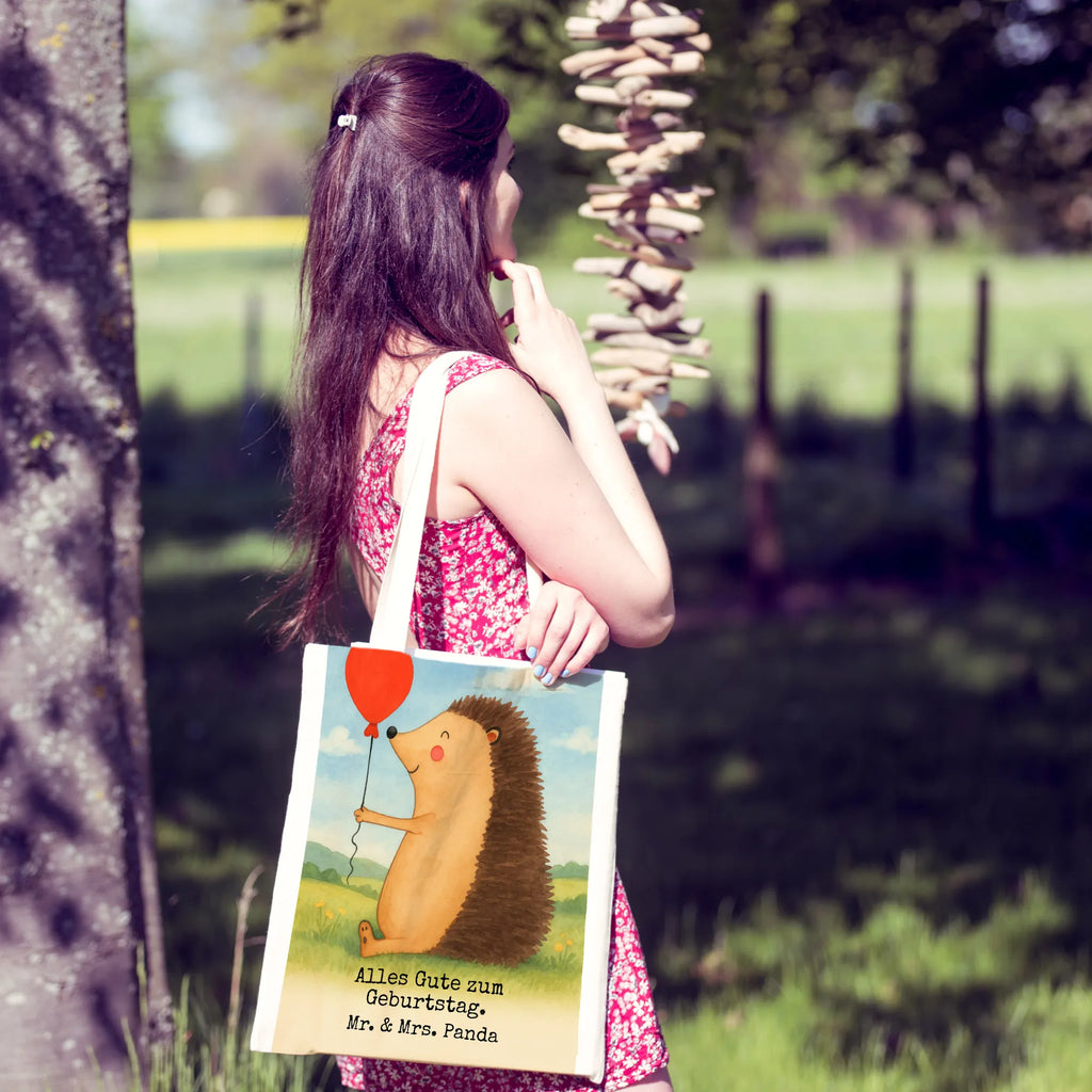 Tragetasche Igel Luftballon Design Beutel, Laptoptasche, Tragetasche, Jutebeutel, Shopper, Strandtasche, Tasche, Jutetasche, Stofftasche, Einkaufstasche, Stoffbeutel, Umhängetasche, Einkaufstüte, Beuteltasche, Badetasche, Schultertasche, Tiermotive, Gute Laune, lustige Sprüche, Tiere, Herzlichen Glückwunsch, Happy Birthday, Geburtstag, Glückwunsch, Igel, Ballon, Geburtstagskind