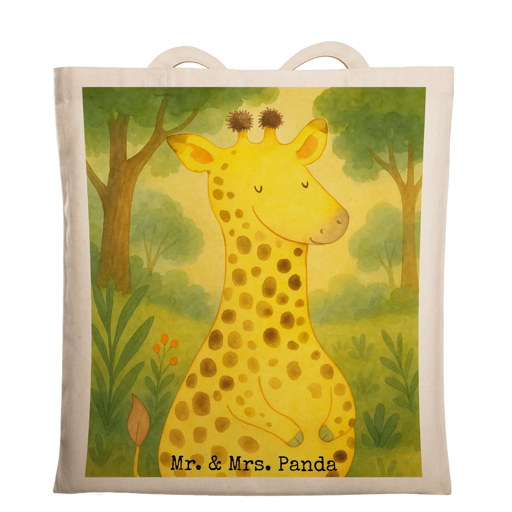 Tragetasche Giraffe Zufrieden Design Stoffbeutel, Einkaufstasche, Badetasche, Stofftasche, Tragetasche, Shopper, Beuteltasche, Einkaufstüte, Strandtasche, Jutebeutel, Schultertasche, Umhängetasche, Beutel, Tasche, Jutetasche, Laptoptasche, Afrika, Wildtiere, Zufrieden, Giraffe, Glück, Abenteuer