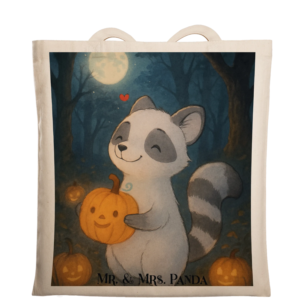 Tote bag Raccoon Pumpkin Design Tragetasche, Shopper, Umhängetasche, Jutetasche, Tasche, Einkaufstüte, Stofftasche, Schultertasche, Strandtasche, Beutel, Jutebeutel, Stoffbeutel, Badetasche, Einkaufstasche, Laptoptasche, Beuteltasche, Halloween, Deko, Martinssingen, Dekoration, Geschenke, Schenken, Halloween Deko, Süßes sonst gibt's saures, Trick or Treat, Waschbär, Kürbis