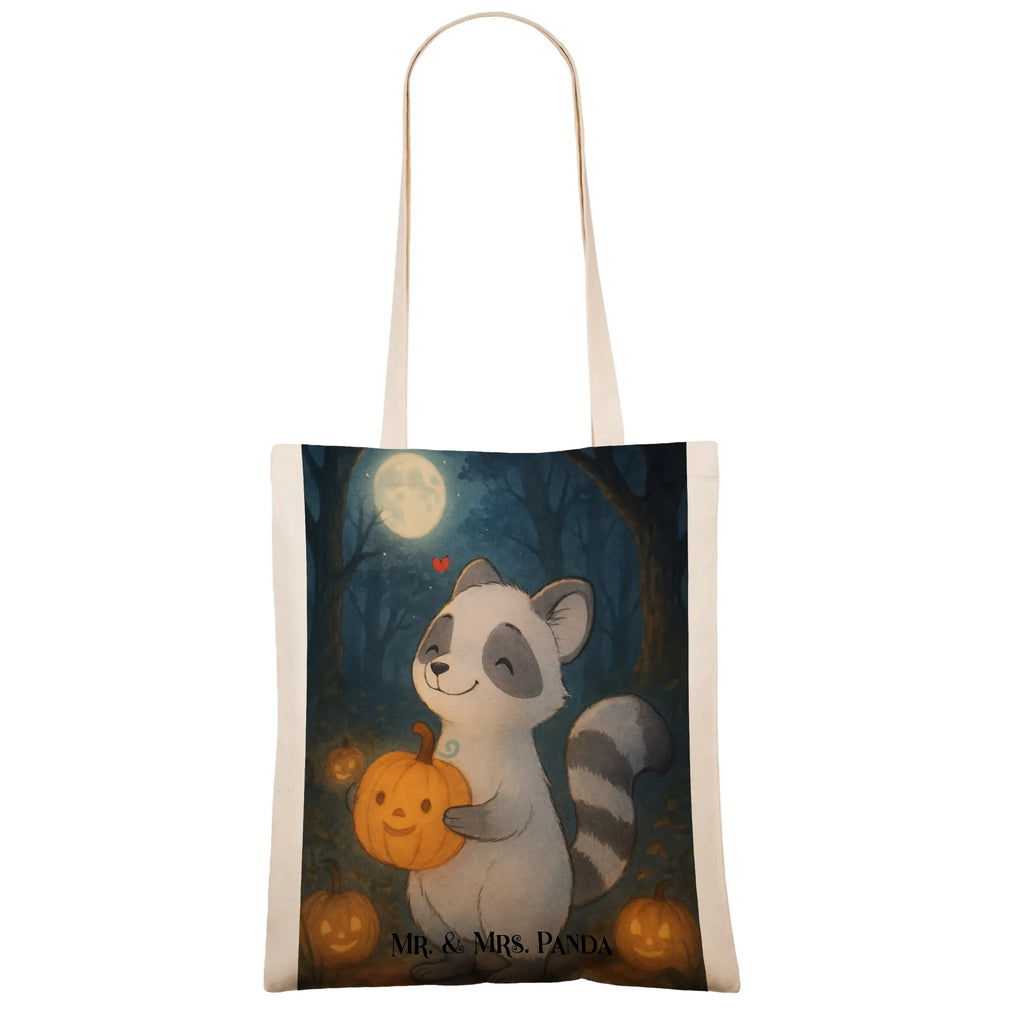 Tote bag Raccoon Pumpkin Design Tragetasche, Shopper, Umhängetasche, Jutetasche, Tasche, Einkaufstüte, Stofftasche, Schultertasche, Strandtasche, Beutel, Jutebeutel, Stoffbeutel, Badetasche, Einkaufstasche, Laptoptasche, Beuteltasche, Halloween, Deko, Martinssingen, Dekoration, Geschenke, Schenken, Halloween Deko, Süßes sonst gibt's saures, Trick or Treat, Waschbär, Kürbis