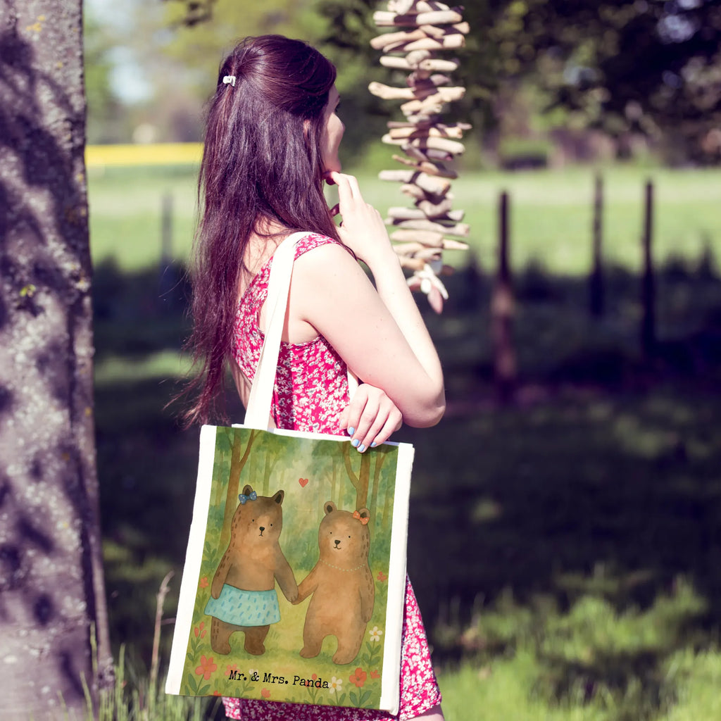 Tote bag bear Girlfriend Design Jutetasche, Jutebeutel, Einkaufstüte, Umhängetasche, Einkaufstasche, Schultertasche, Laptoptasche, Tasche, Stoffbeutel, Beuteltasche, Stofftasche, Strandtasche, Beutel, Tragetasche, Badetasche, Shopper, Bär, Teddy, Teddybär, Bär Freundin Beste Freund Liebe Liebesbeweis Verliebt Kumpel Kumpeliene