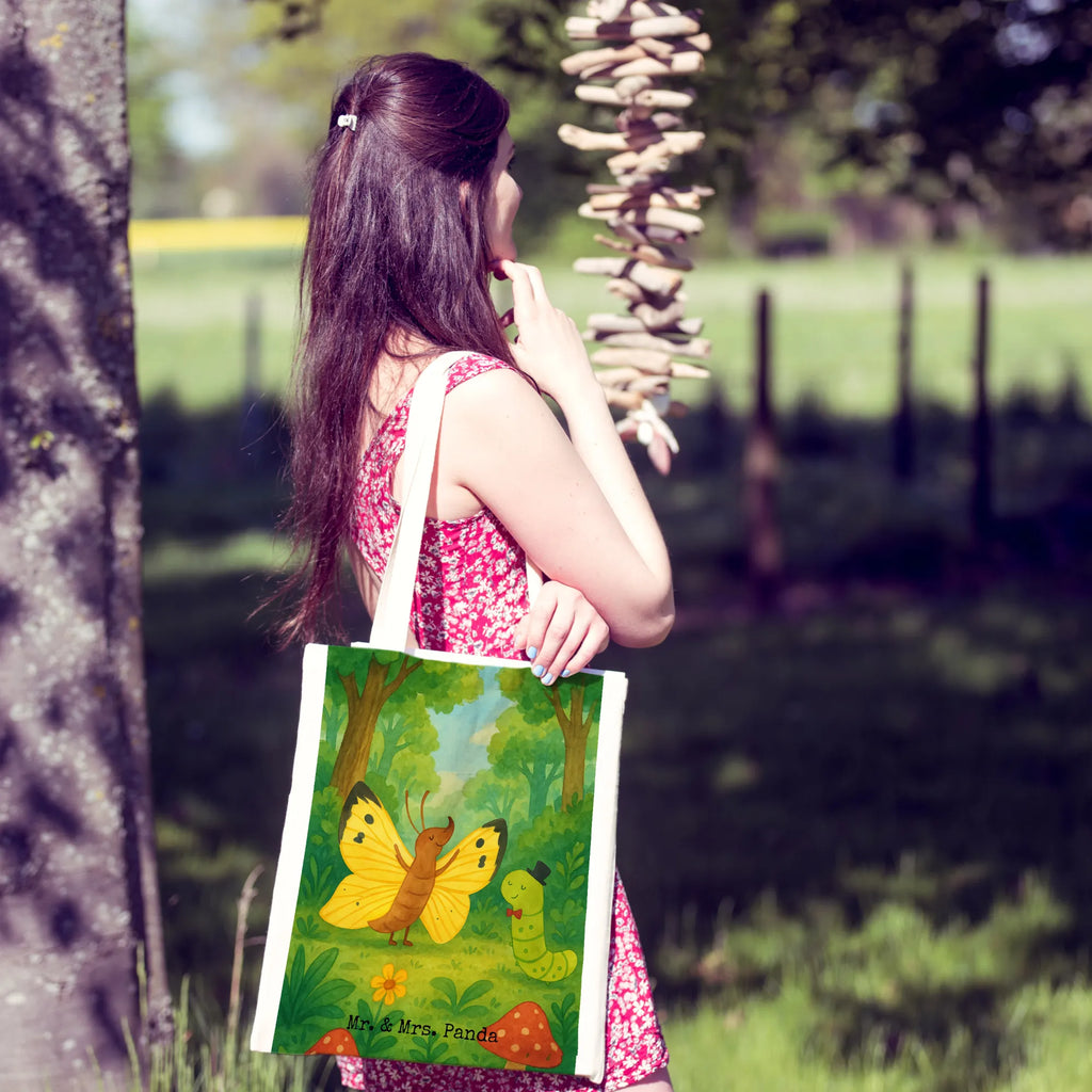 Tragetasche Raupe Schmetterling Design Jutebeutel, Umhängetasche, Einkaufstasche, Schultertasche, Tragetasche, Jutetasche, Shopper, Beutel, Tasche, Stoffbeutel, Strandtasche, Laptoptasche, Einkaufstüte, Stofftasche, Badetasche, Beuteltasche, Tiermotive, Gute Laune, lustige Sprüche, Tiere, Entwicklung, Schmetterling, Aufwachsen, Kokon, Zitronenfalter, Erwachsen werden, Hütchen, Hut, Schönheit, Raupe