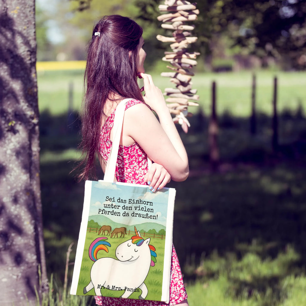 Tragetasche Einhorn Stolzieren Design Umhängetasche, Stoffbeutel, Stofftasche, Einkaufstasche, Jutebeutel, Badetasche, Beuteltasche, Jutetasche, Beutel, Strandtasche, Tragetasche, Laptoptasche, Schultertasche, Shopper, Einkaufstüte, Tasche, Einhorn, Einhörner, Einhorn Deko, Unicorn, Pferd, Reiter, Reiten, Geschenk, bunt, anders, Freundin, stolz