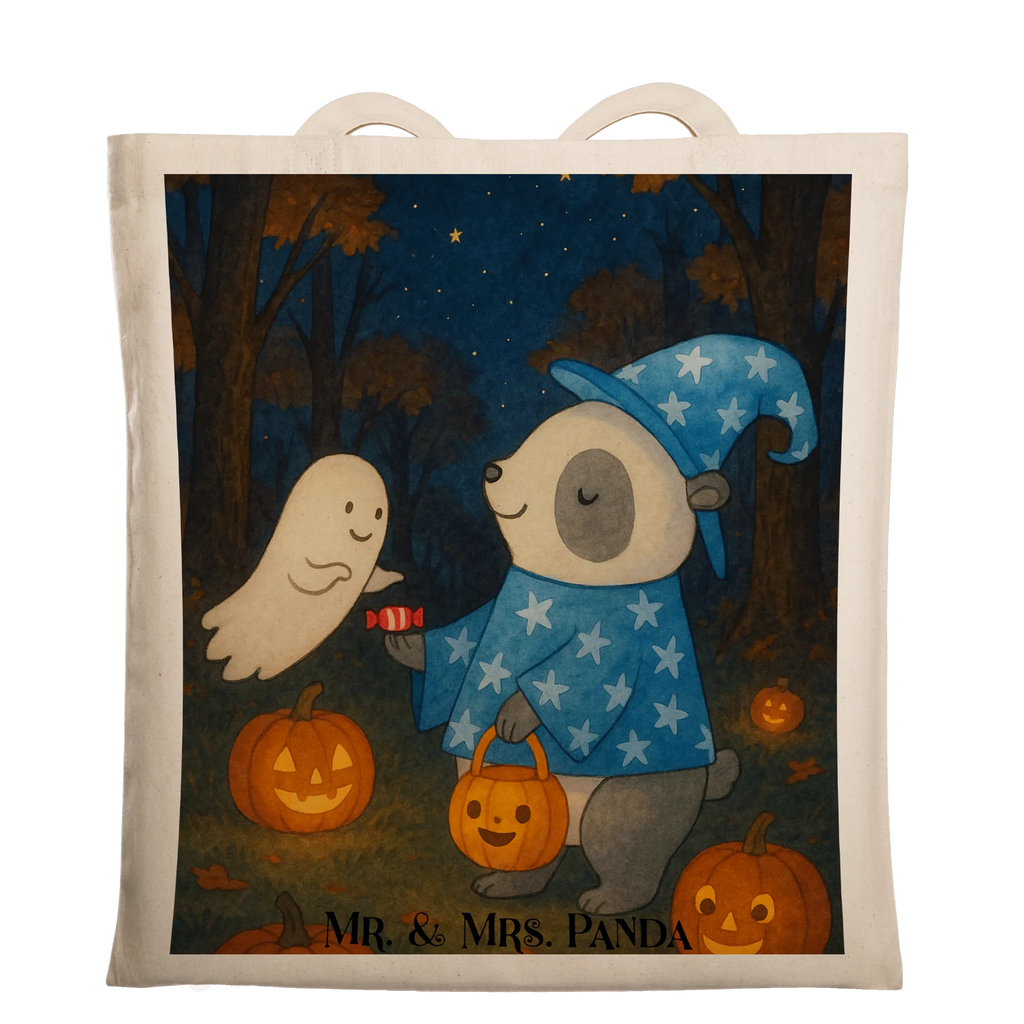 Tragetasche Panda Zauberer Design Tasche, Stoffbeutel, Tragetasche, Stofftasche, Shopper, Beutel, Jutetasche, Schultertasche, Beuteltasche, Strandtasche, Einkaufstasche, Jutebeutel, Laptoptasche, Einkaufstüte, Badetasche, Umhängetasche, Halloween, Deko, Martinssingen, Dekoration, Geschenke, Schenken, Halloween Deko, Gespenst, Trick or Treat, Panda, Zauberer, Süßes sonst gibt's saures
