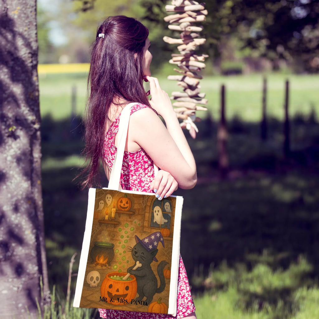 Tragetasche Kater Hexenkessel Design Stofftasche, Jutebeutel, Beuteltasche, Schultertasche, Badetasche, Einkaufstasche, Jutetasche, Stoffbeutel, Einkaufstüte, Tragetasche, Laptoptasche, Shopper, Umhängetasche, Strandtasche, Tasche, Beutel, Halloween, Deko, Martinssingen, Dekoration, Geschenke, Schenken, Zaubern, Hexenkessel, Zaubertrank, Kater, Hexe