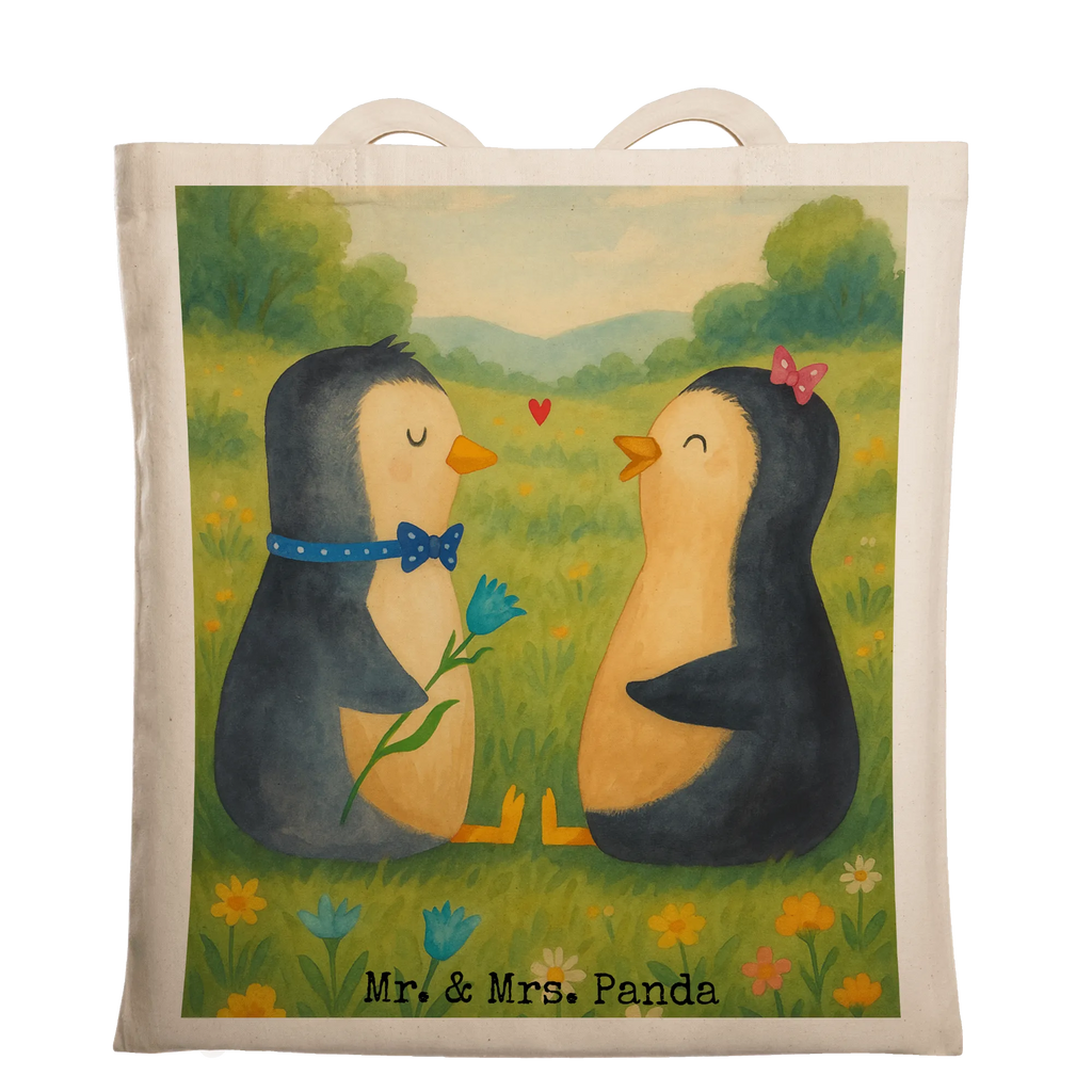 Tragetasche Pinguin Pärchen Design Einkaufstasche, Strandtasche, Badetasche, Einkaufstüte, Tasche, Schultertasche, Laptoptasche, Beuteltasche, Stoffbeutel, Jutetasche, Umhängetasche, Tragetasche, Beutel, Shopper, Jutebeutel, Stofftasche, Pinguin, Pinguine, große Liebe, Jahrestag, Verlobung, Hochzeit, Liebespaar, Hochzeitsgeschenk, Liebesgeschenk, Traumpaar, Liebesbeweis, Liebe, Hochzeitstag