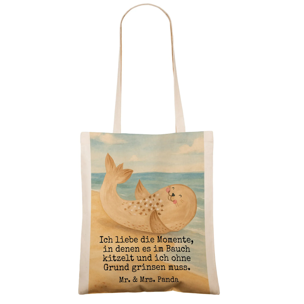 Tote bag seal Lay Design cotton bag, jute bag, bag, shopper, Carrier bag, cloth bag, pouch, shoulder bag, shopping bag, small animals, cute, funny, cute animal motives, hand drawn, small world, funny sayings, good mood, happy, gifts, gift ideas, special gifts, animal lover, card, sea animal, laughter, seals, joy, Seal, beach, seal, North Sea, Baltic Sea