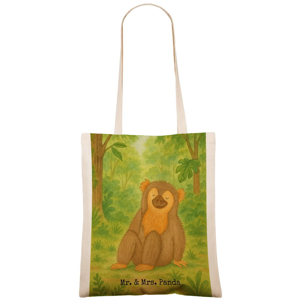 Tragetasche Affe Design Stoffbeutel, Beuteltasche, Schultertasche, Laptoptasche, Shopper, Tasche, Tragetasche, Stofftasche, Einkaufstasche, Umhängetasche, Jutebeutel, Strandtasche, Beutel, Einkaufstüte, Jutetasche, Badetasche, Afrika, Wildtiere, Motivation, Affen, Selbstachtung, Selbstliebe, Äffchen, Respekt, Affe, Selbstbewusstsein, Selfcare, Liebe