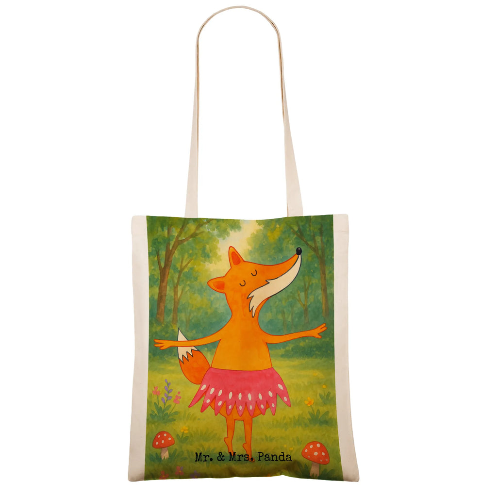 Tragetasche Fuchs Ballerina Design Laptoptasche, Stofftasche, Jutetasche, Umhängetasche, Tasche, Jutebeutel, Beutel, Einkaufstüte, Shopper, Tragetasche, Stoffbeutel, Schultertasche, Beuteltasche, Badetasche, Einkaufstasche, Strandtasche, Fuchs, Tänzerin, Tanzen, Einladung, Füchsin, Ballerina, Füchse, Geburtstag, Party, Fuchs Spruch, Ballett