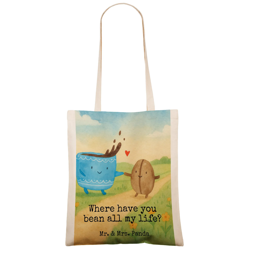 Tote bag Coffee Bean Design shopper, shoulder bag, jute bag, cloth bag, bag, Carrier bag, pouch, cotton bag, shopping bag, small animals, cute, funny, cute animal motives, hand drawn, small world, funny sayings, good mood, happy, gifts, gift ideas, special gifts, animal lover, card, coffee bean, satisfaction, Coffee, happiness, pleasure