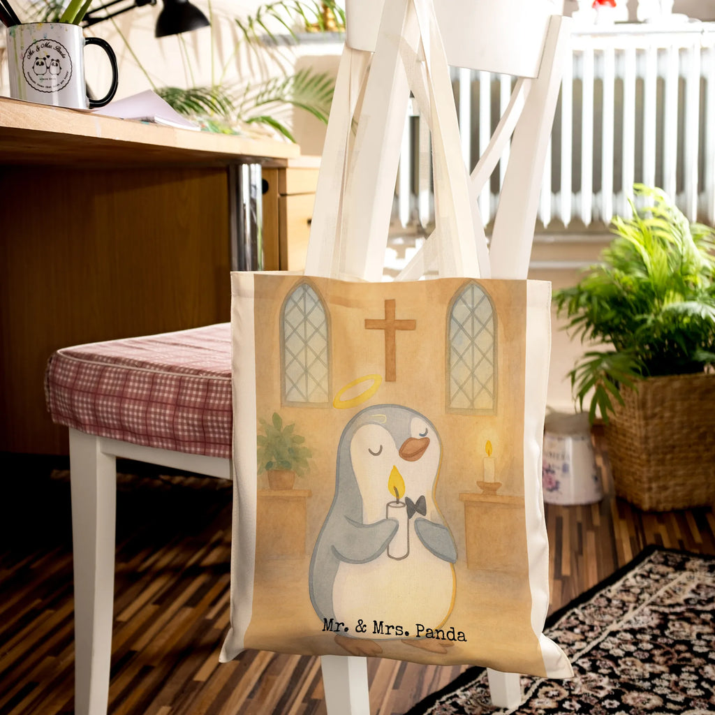 Tragetasche Pinguin Kommunion Design Badetasche, Einkaufstasche, Laptoptasche, Stoffbeutel, Stofftasche, Beutel, Strandtasche, Beuteltasche, Tragetasche, Umhängetasche, Shopper, Schultertasche, Jutetasche, Jutebeutel, Tasche, Einkaufstüte, Konfirmation, Kommunion, Jugendweihe, Konfirmation Geschenk, Glauben, Kommunion Dankeschön, Kommunion Geschenk, Sonnenschein