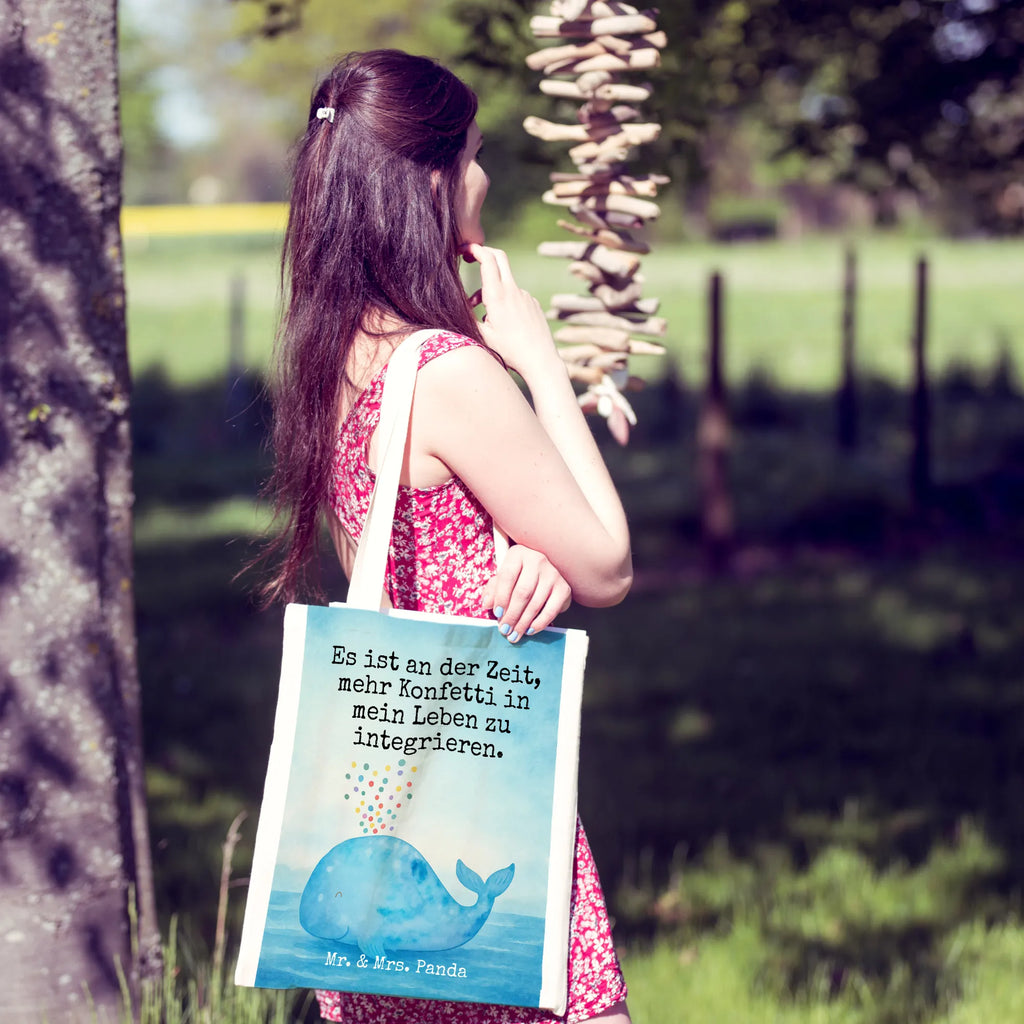 Tragetasche Wal Konfetti Design Einkaufstüte, Tragetasche, Jutebeutel, Strandtasche, Stoffbeutel, Shopper, Schultertasche, Einkaufstasche, Badetasche, Jutetasche, Umhängetasche, Beutel, Stofftasche, Beuteltasche, Tasche, Laptoptasche, Meerestiere, Meer, Urlaub, Geburtstag, Wale, Trennung, Konfetti, Diät, Neustart, Neuanfang, Lebensabschnitt, Abnehmen, Wal, Motivation