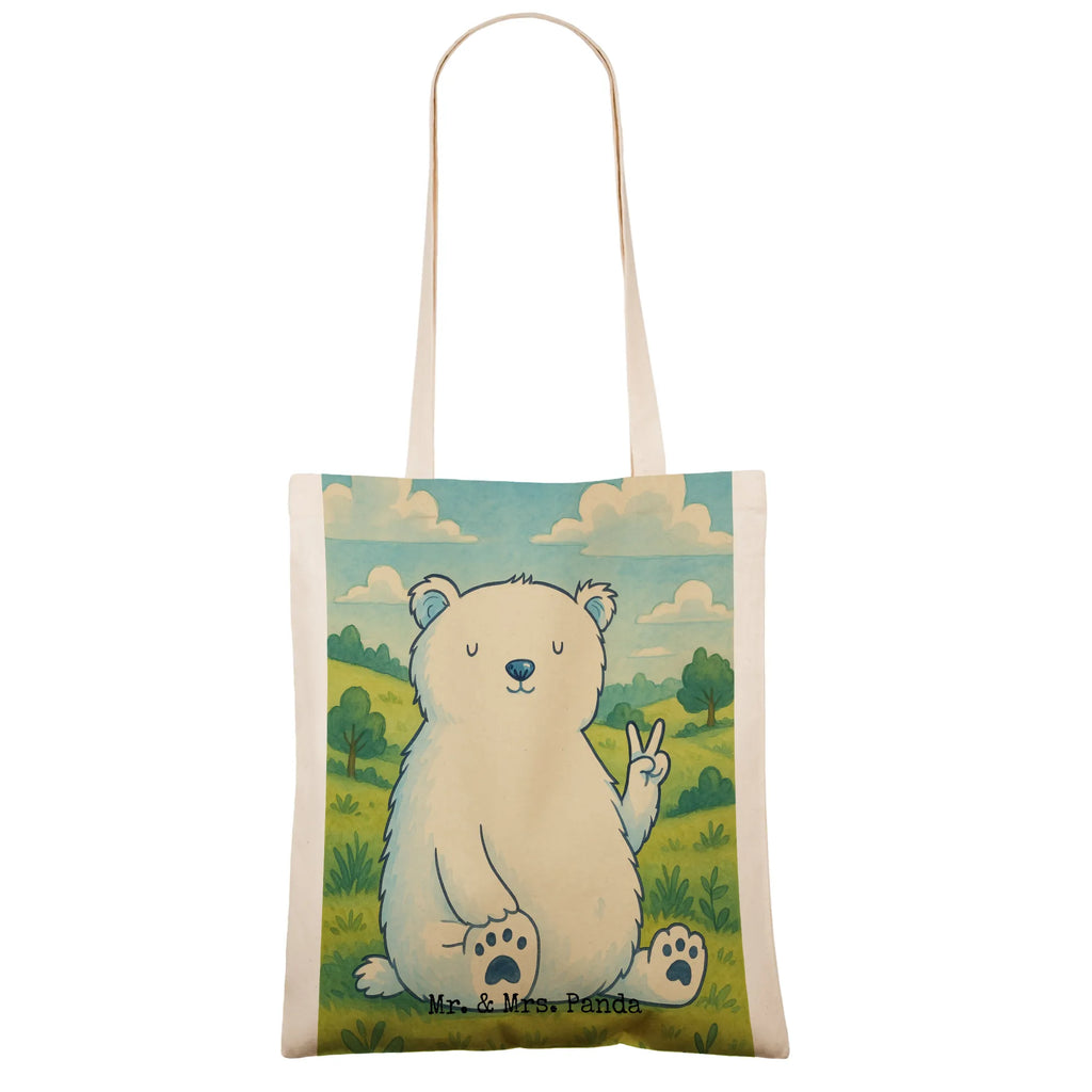 Tragetasche Eisbär Faul Design Shopper, Jutetasche, Badetasche, Stofftasche, Tasche, Einkaufstasche, Tragetasche, Stoffbeutel, Einkaufstüte, Strandtasche, Beutel, Schultertasche, Beuteltasche, Jutebeutel, Laptoptasche, Umhängetasche, Bär, Teddy, Teddybär, Arbeit, Bürojob, Faul, Arbeitsplatz, Homeoffice, Entspannen, Büro, Eisbär, Nordpol, Relaxen