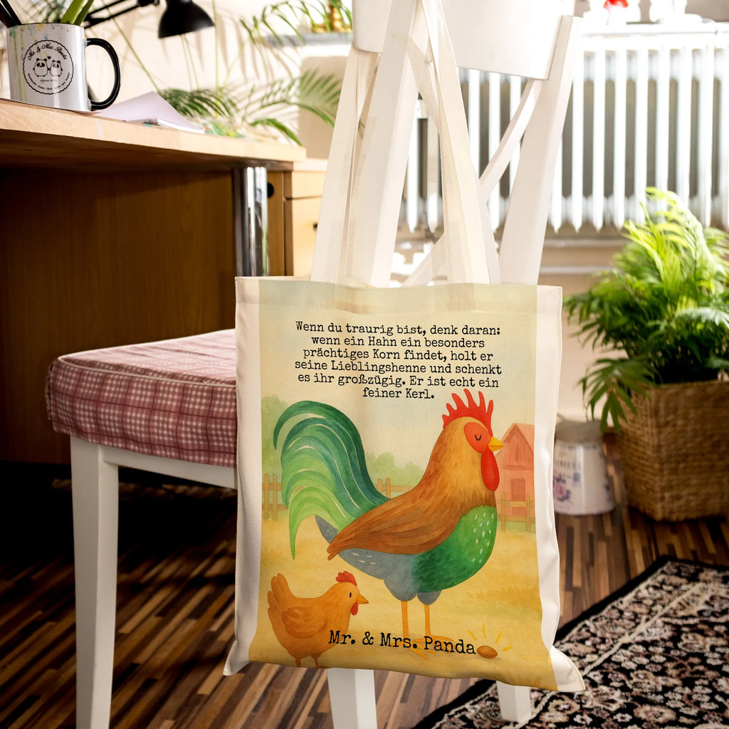Tragetasche Hahn Korn Design Tasche, Jutebeutel, Beuteltasche, Einkaufstüte, Jutetasche, Schultertasche, Stoffbeutel, Beutel, Strandtasche, Umhängetasche, Badetasche, Tragetasche, Laptoptasche, Stofftasche, Einkaufstasche, Shopper, Bauernhof, Hoftiere, Landwirt, Landwirtin, Eier, Natur, Henne, Hahn, Korn