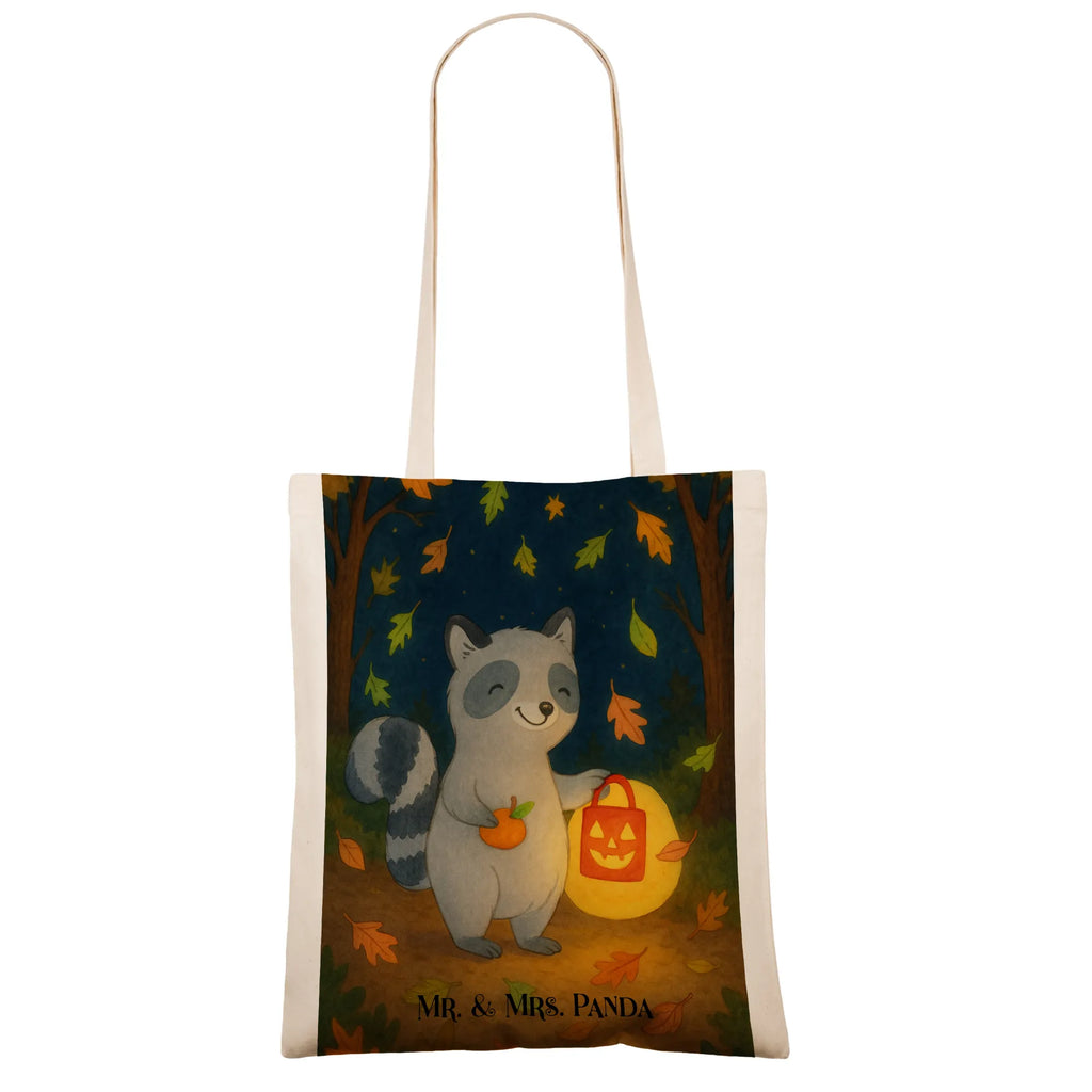 Tragetasche Waschbär Laterne Design Strandtasche, Stoffbeutel, Einkaufstüte, Shopper, Tasche, Beuteltasche, Jutetasche, Laptoptasche, Beutel, Einkaufstasche, Tragetasche, Stofftasche, Jutebeutel, Badetasche, Umhängetasche, Schultertasche, Halloween, Deko, Martinssingen, Dekoration, Geschenke, Schenken, Laterne, Trick or Treat, Halloween Deko, Herbst, Süßes sonst gibt's saures, Waschbär