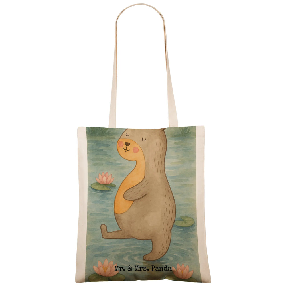Tote bag otter Belly Design shoulder bag, jute bag, bag, cloth bag, shopper, shopping bag, Carrier bag, pouch, cotton bag, otter, marten, sea otter, European otter, water mammal, aquatic animal, baby otter, predator, water, otter gifts, animal lover, gift ideas for animal lovers, animal, mammal, water animal, gifts for people in love, Otter Sea Otter Lake Otter