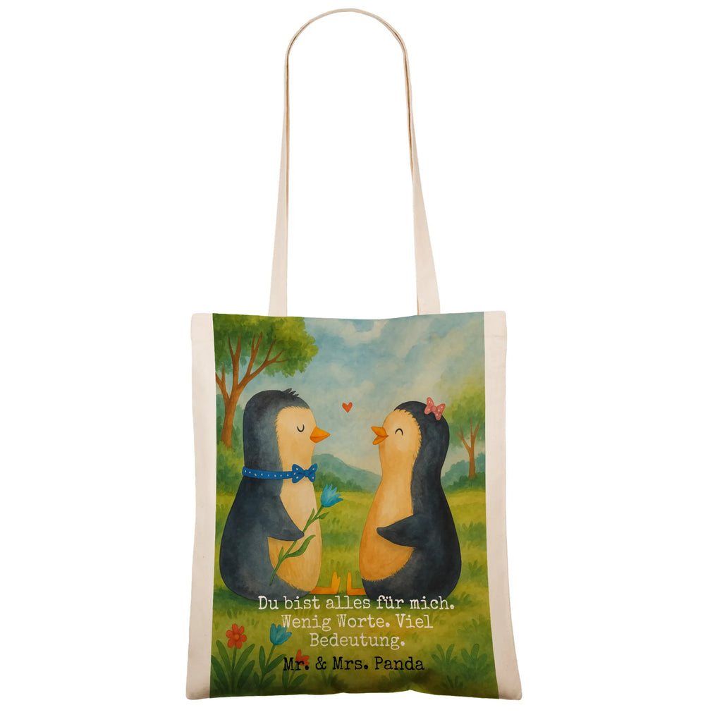 Tragetasche Pinguin Pärchen Design Einkaufstasche, Strandtasche, Badetasche, Einkaufstüte, Tasche, Schultertasche, Laptoptasche, Beuteltasche, Stoffbeutel, Jutetasche, Umhängetasche, Tragetasche, Beutel, Shopper, Jutebeutel, Stofftasche, Pinguin, Pinguine, große Liebe, Jahrestag, Verlobung, Hochzeit, Liebespaar, Hochzeitsgeschenk, Liebesgeschenk, Traumpaar, Liebesbeweis, Liebe, Hochzeitstag