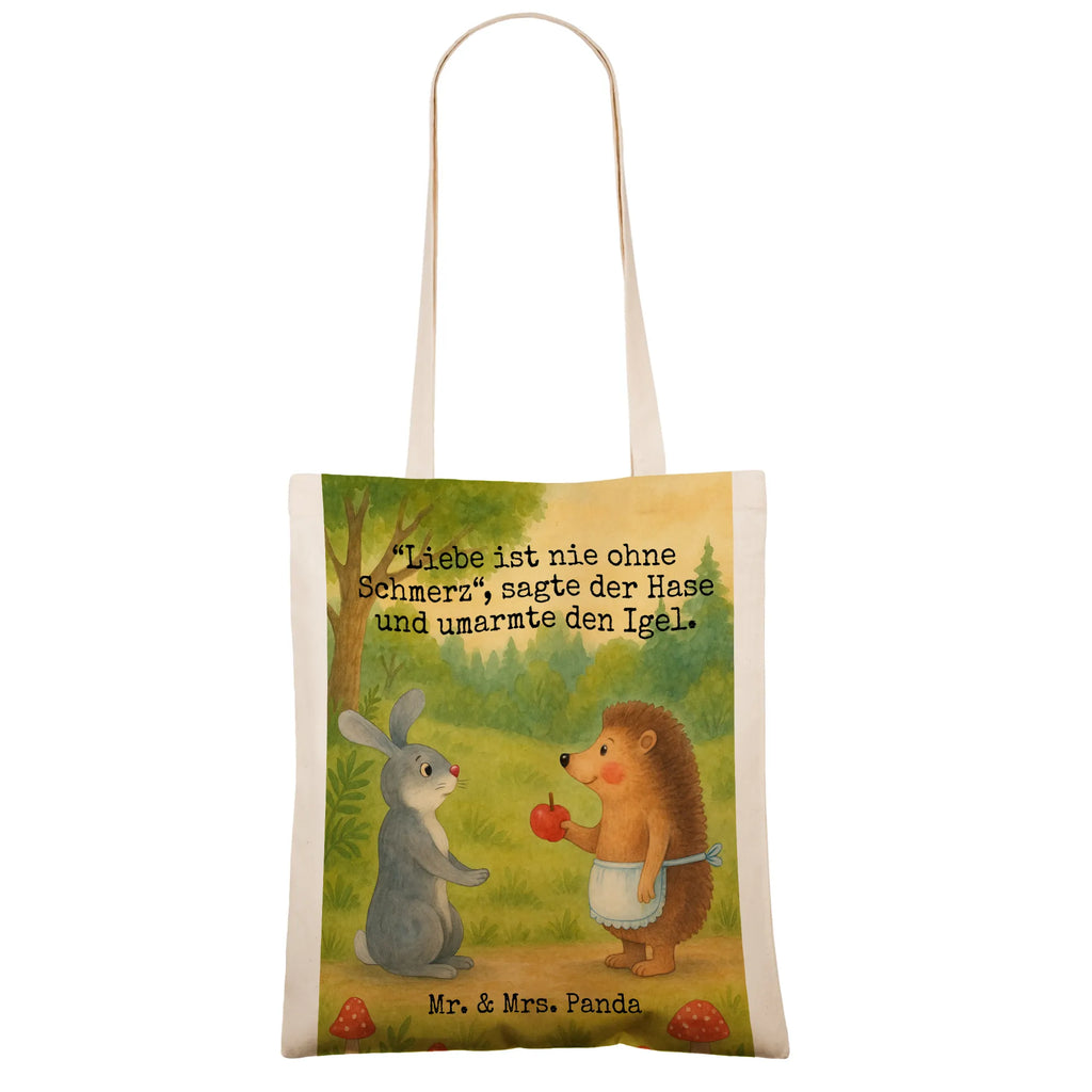 Tote bag Hare Hedgehog Design Umhängetasche, Tragetasche, Beutel, Beuteltasche, Tasche, Jutebeutel, Schultertasche, Shopper, Laptoptasche, Einkaufstasche, Stofftasche, Jutetasche, Stoffbeutel, Strandtasche, Einkaufstüte, Badetasche, Tiermotive, Gute Laune, lustige Sprüche, Tiere, Herzschmerz, Igel, Igel und Hase, Spruch romantisch, Liebe Spruch, Hase, Liebeskummer Geschenk, Trennungsschmerz, Trösten