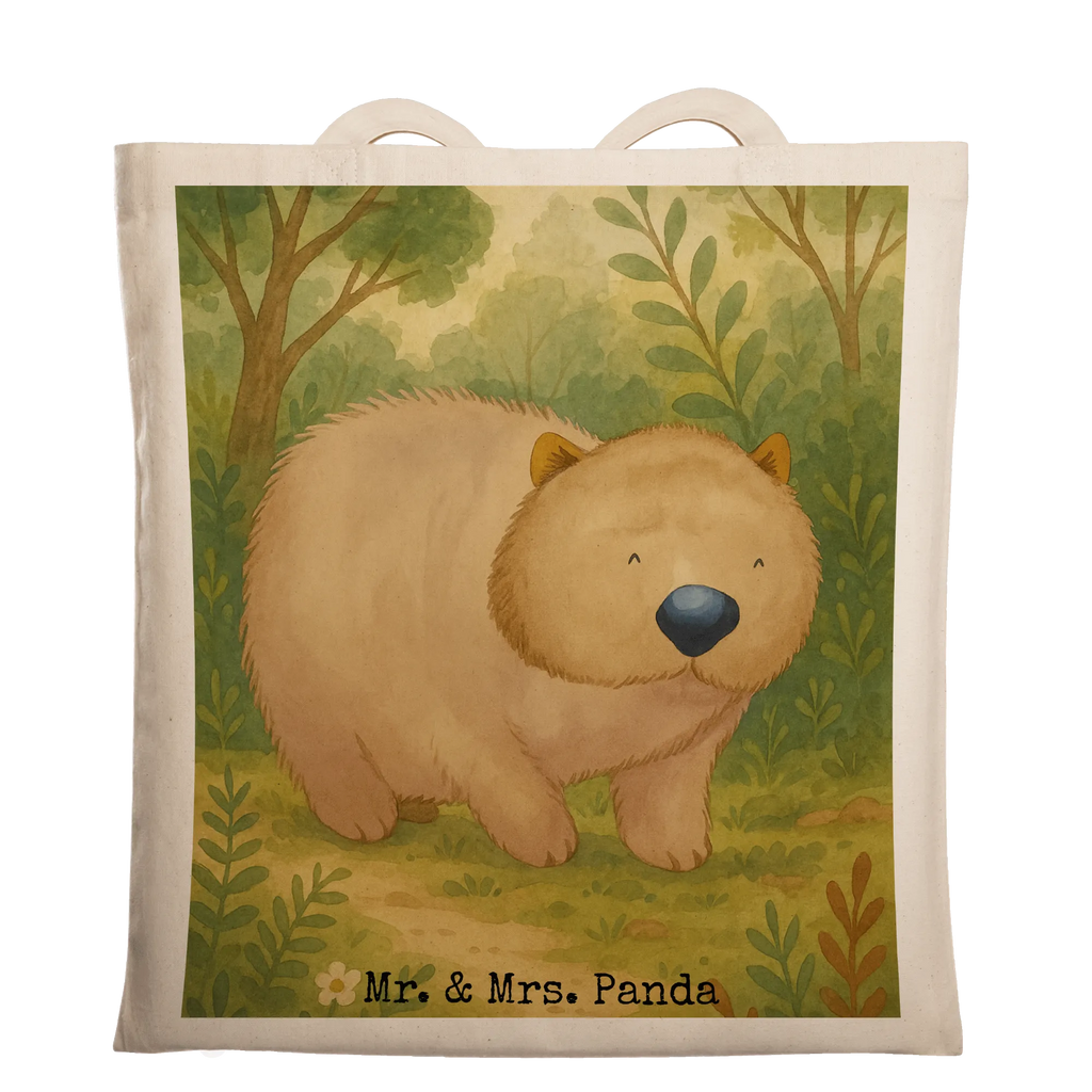 Torba Wombat Design Einkaufstüte, Strandtasche, Tasche, Stoffbeutel, Stofftasche, Schultertasche, Beutel, Umhängetasche, Laptoptasche, Jutetasche, Jutebeutel, Tragetasche, Shopper, Einkaufstasche, Beuteltasche, Badetasche, Tiermotive, Gute Laune, lustige Sprüche, Tiere, Spruch, Motivation, Das Leben ist schön, Wombat, Australien