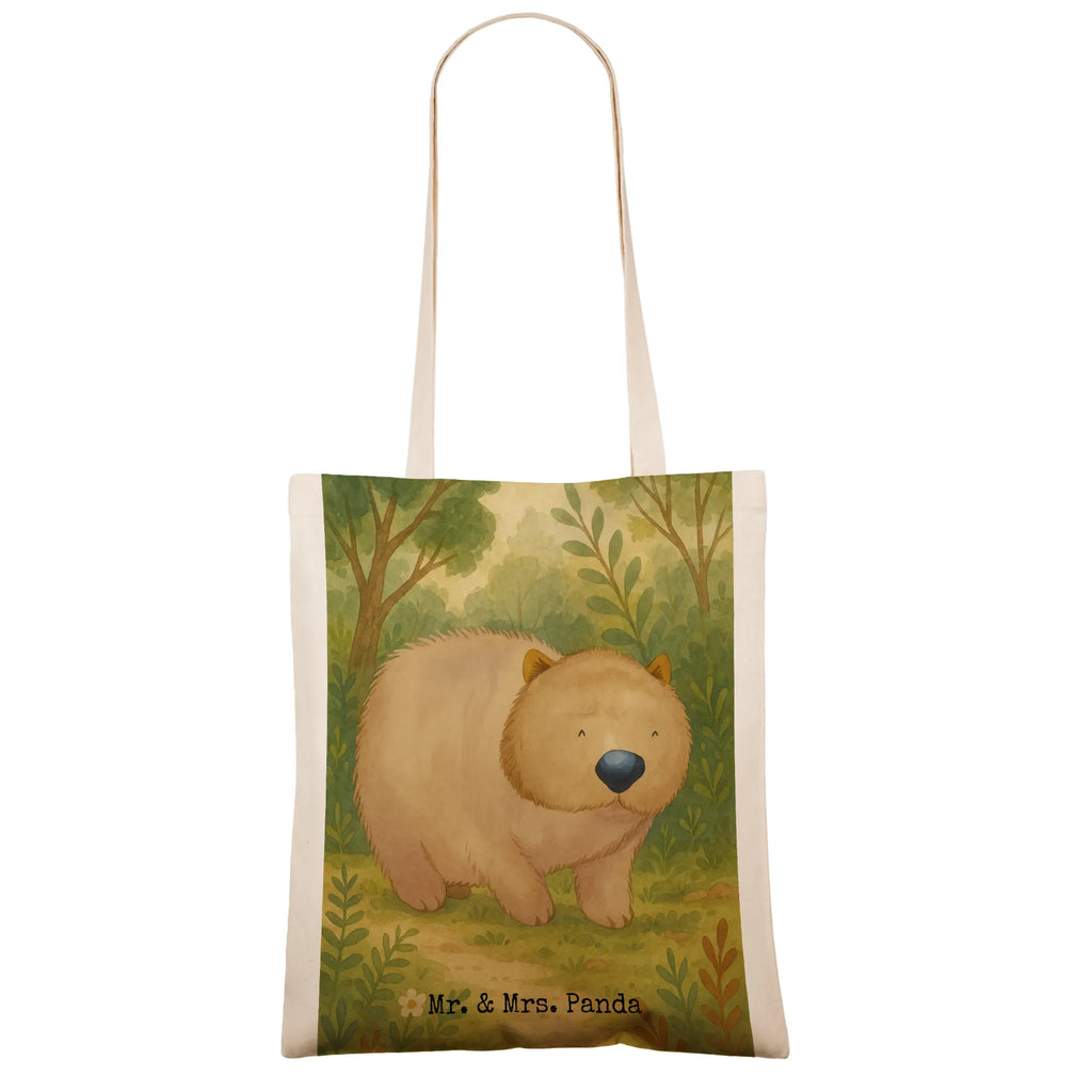 Torba Wombat Design Einkaufstüte, Strandtasche, Tasche, Stoffbeutel, Stofftasche, Schultertasche, Beutel, Umhängetasche, Laptoptasche, Jutetasche, Jutebeutel, Tragetasche, Shopper, Einkaufstasche, Beuteltasche, Badetasche, Tiermotive, Gute Laune, lustige Sprüche, Tiere, Spruch, Motivation, Das Leben ist schön, Wombat, Australien