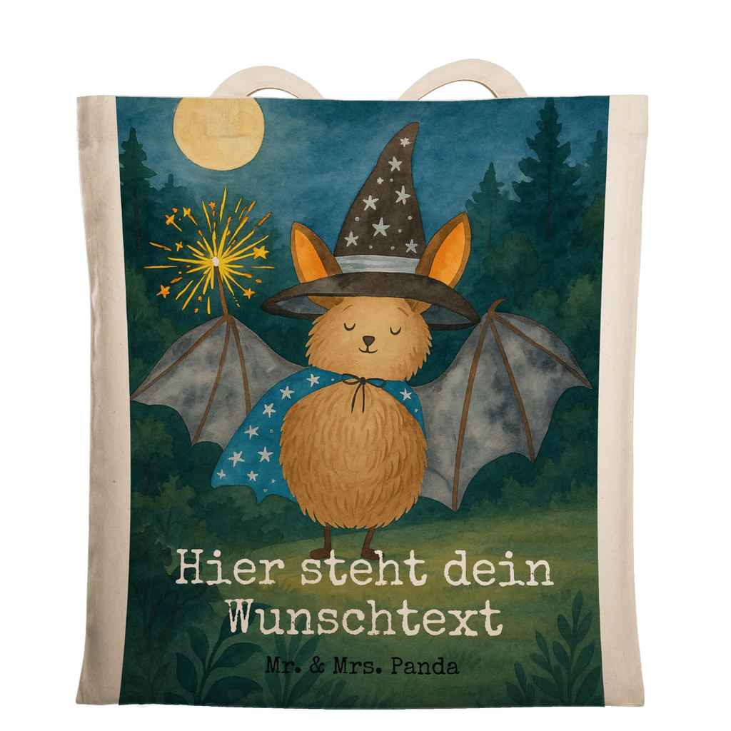 Personalisierte Tragetasche Fledermaus Zauberer Design Personalisierter Stoffbeutel, Personalisierte Beuteltasche, Personalisierter Jutebeutel, Personalisierte Einkaufstasche, Personalisierter Beutel, Einkaufstasche mit Namen, Personalisierte Tasche, Personalisierte Jutetasche, Tragetasche mit Namen, Personalisierte Kindergartentasche, Stoffbeutel mit Namen, Tiermotive, Gute Laune, lustige Sprüche, Tiere, Fledermaus, Fledermäuse, Zauberer, reinsteigern, Magier, Frauen