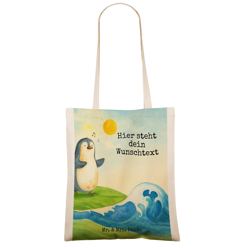 Personalisierte Tragetasche Pinguin Surfer Design Einkaufstasche mit Namen, Personalisierter Jutebeutel, Stoffbeutel mit Namen, Personalisierte Einkaufstasche, Personalisierter Stoffbeutel, Personalisierte Kindergartentasche, Tragetasche mit Namen, Personalisierter Beutel, Personalisierte Tasche, Personalisierte Jutetasche, Personalisierte Beuteltasche, Pinguin, Wellen, Urlaub, surfen, Surfer, Hawaii, Pinguine, Wellen reiten, Portugal