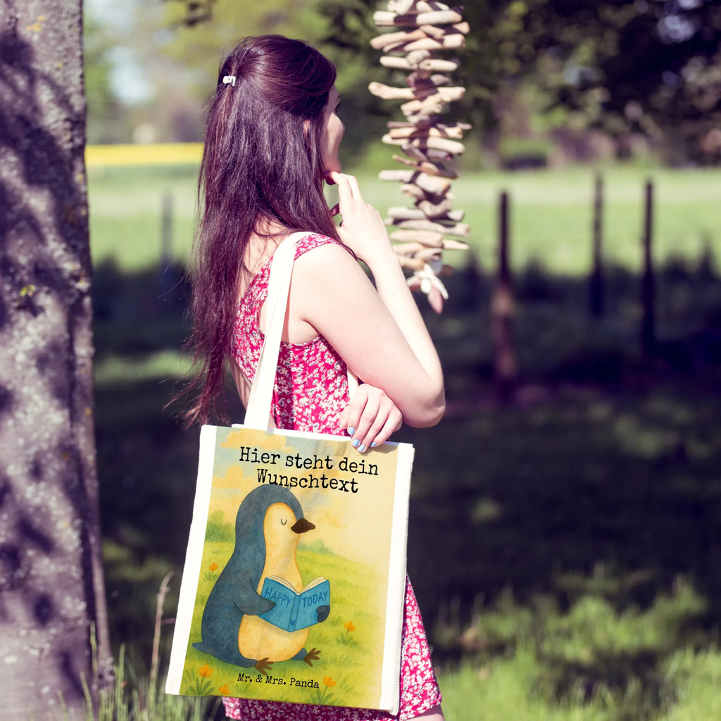 Personalisierte Tragetasche Pinguin Buch Design Personalisierte Kindergartentasche, Stoffbeutel mit Namen, Personalisierter Stoffbeutel, Personalisierte Einkaufstasche, Tragetasche mit Namen, Personalisierte Tasche, Personalisierter Jutebeutel, Personalisierte Jutetasche, Einkaufstasche mit Namen, Personalisierte Beuteltasche, Personalisierter Beutel, Pinguin, Ferien, Bücherwurm, Buch, Nichtstun, Urlaub, Lesen, Freizeit, Faulenzen, Pinguine