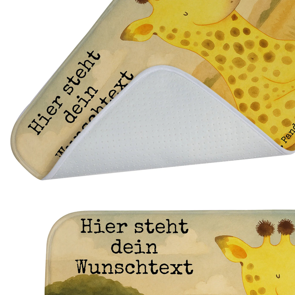 Personalised bath mat giraffe Satisfied Design Africa, Adventure, Happiness, Giraffe