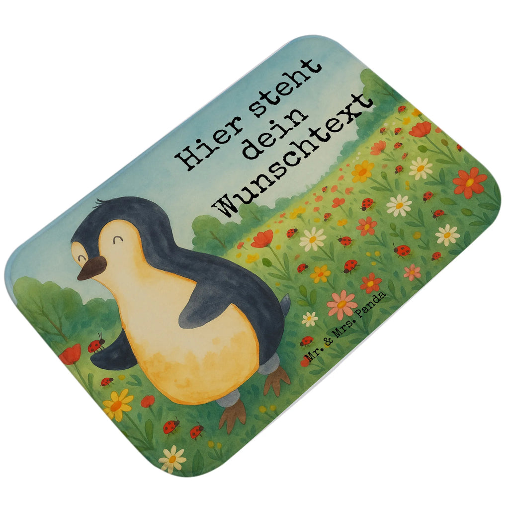 Personalised bath mat Penguin ladybug Design Penguin, North Pole, Winter, Penguins, penguins, love, joy, joy of life, ladybird, wonder, happiness