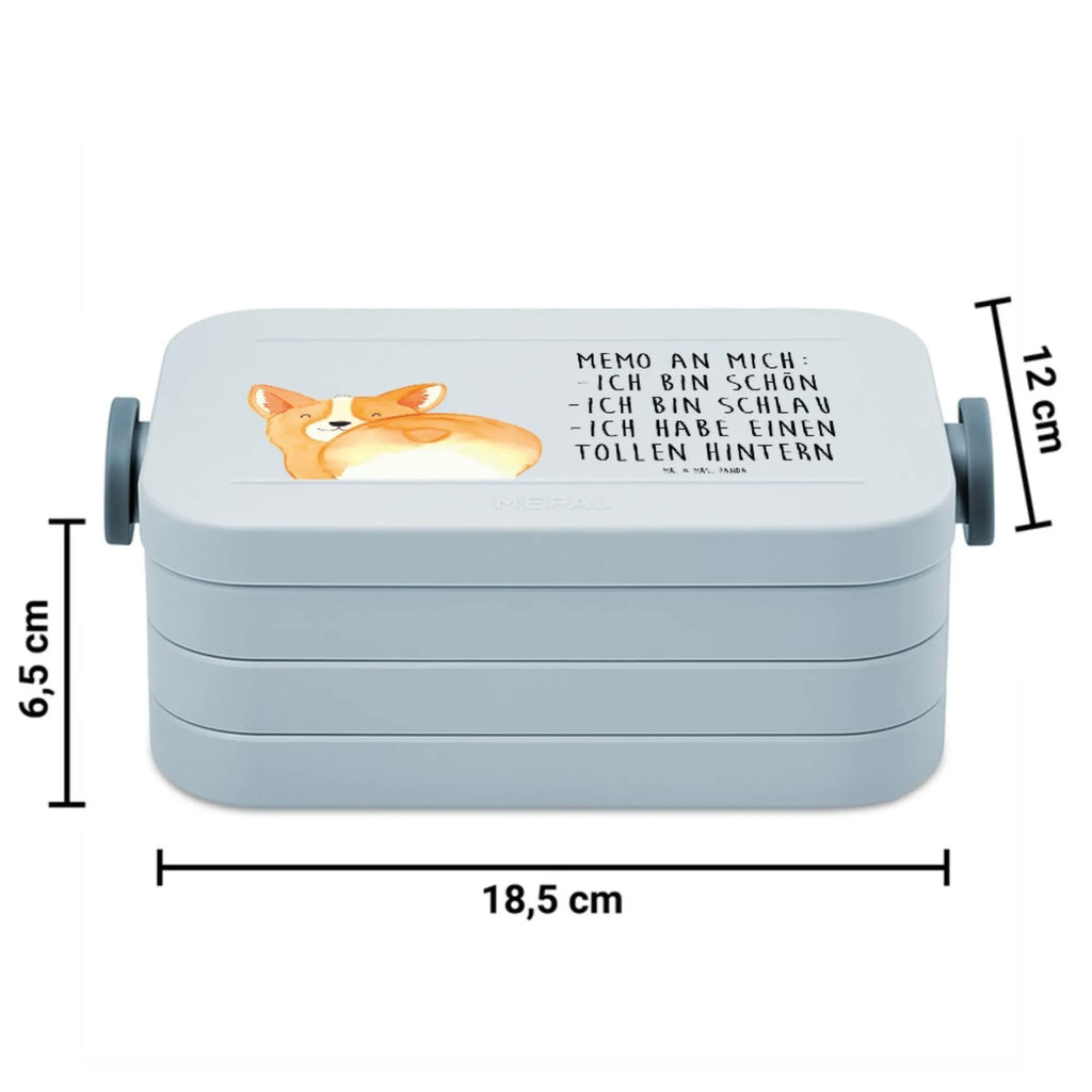 MEPAL Bentobox Corgi Po Motiv Bentobox, Brotdose, Lunchbox, Hund, Hundemotiv, Haustier, Hunderasse, Tierliebhaber, Hundebesitzer, Sprüche, Corgie, Selbstliebe, Hundeliebe, Spruch, Motivation