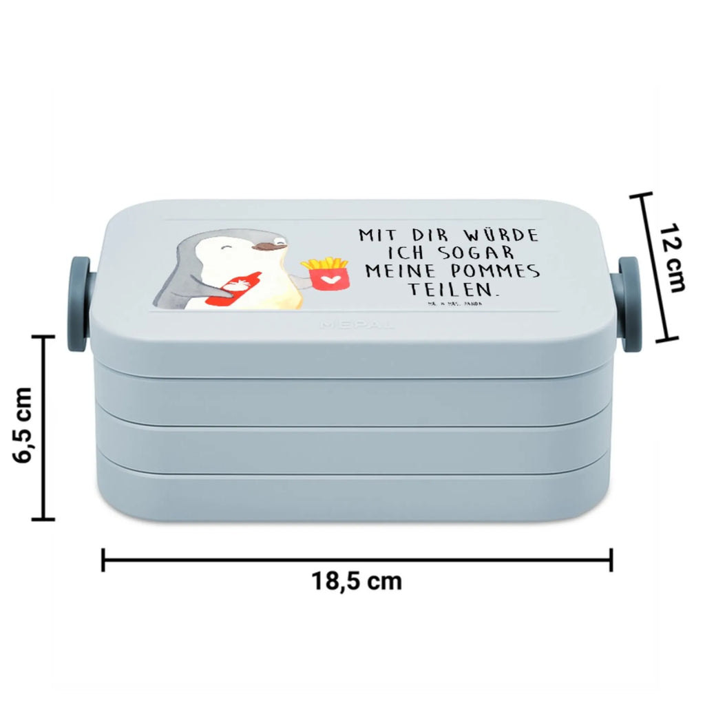 MEPAL Bentobox Pinguin Pommes Motiv Bentobox, Brotdose, Lunchbox, Liebe, Partner, Freund, Freundin, Ehemann, Ehefrau, Heiraten, Verlobung, Heiratsantrag, Liebesgeschenk, Jahrestag, Hocheitstag, für Ehemann, Liebesbeweis, Valentinstag, für Männer, Geschenk für Frauen, Hochzeitstag, Geschenk für Freundin, Mitbringsel, Geschenk für Partner