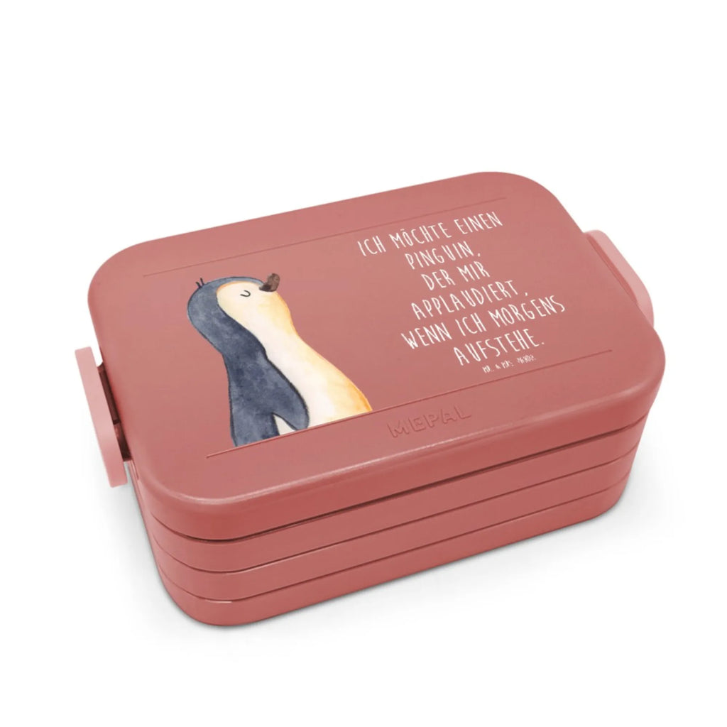 MEPAL Bentobox Pinguin marschieren Motiv Lunchbox, Bentobox, Brotdose, Pinguin, Familie, Frühaufsteher, Langschläfer, Pinguine, Schwester, Bruder